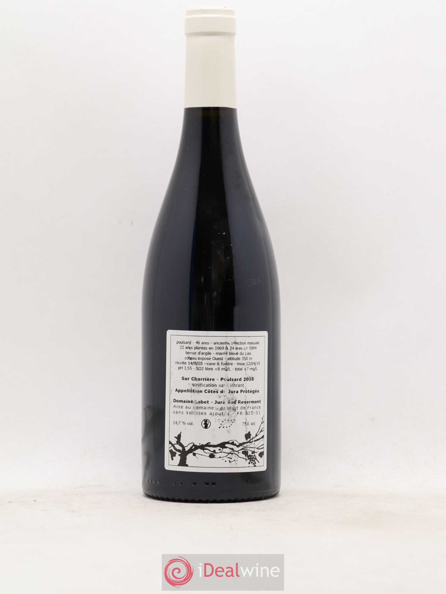 Côtes du Jura Poulsard Sur Charrière Romain - Julien - Charline Labet 2018 - Lot de 1 bouteille - 1