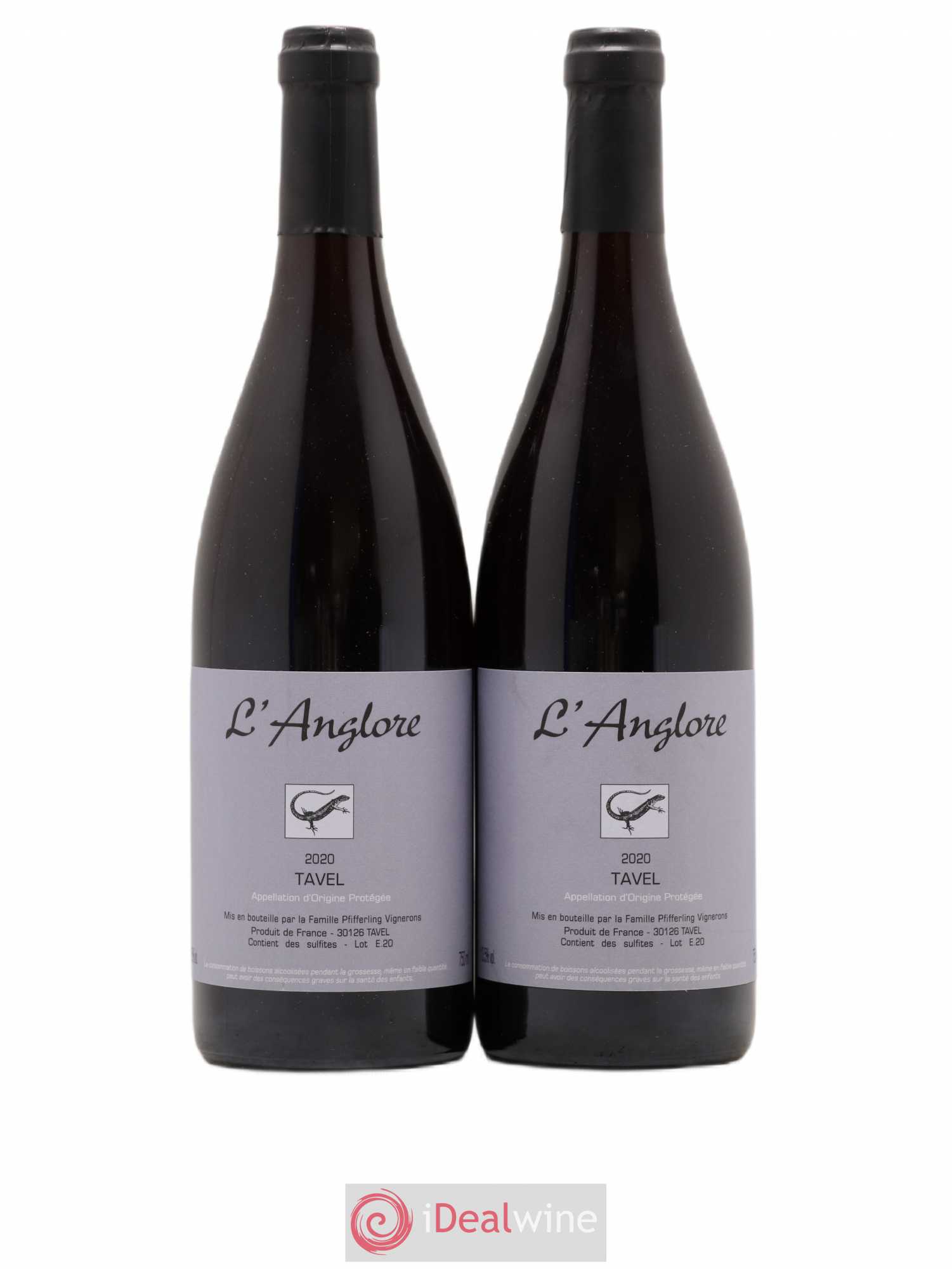 Tavel L'Anglore 2020 - Posten von 2 Flaschen - 0