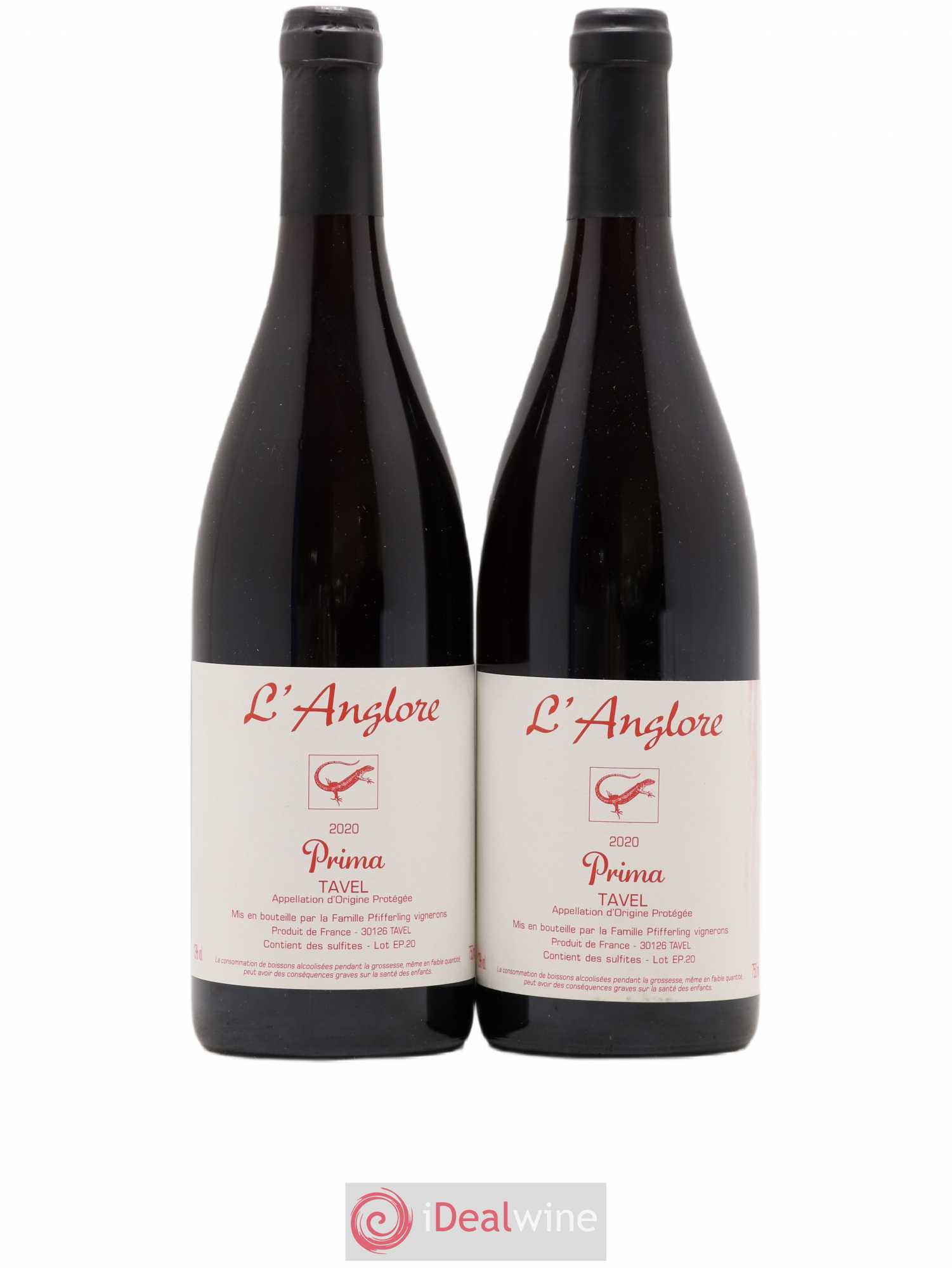 Tavel Prima L'Anglore 2020 - Posten von 2 Flaschen - 0