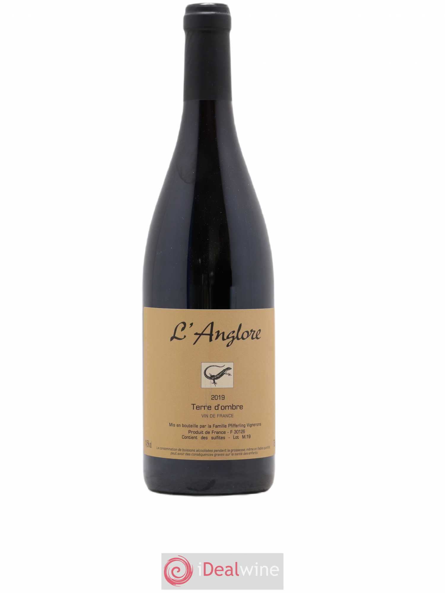 Vin de France Terre d'Ombre L'Anglore 2019 - Lot de 1 bouteille - 0