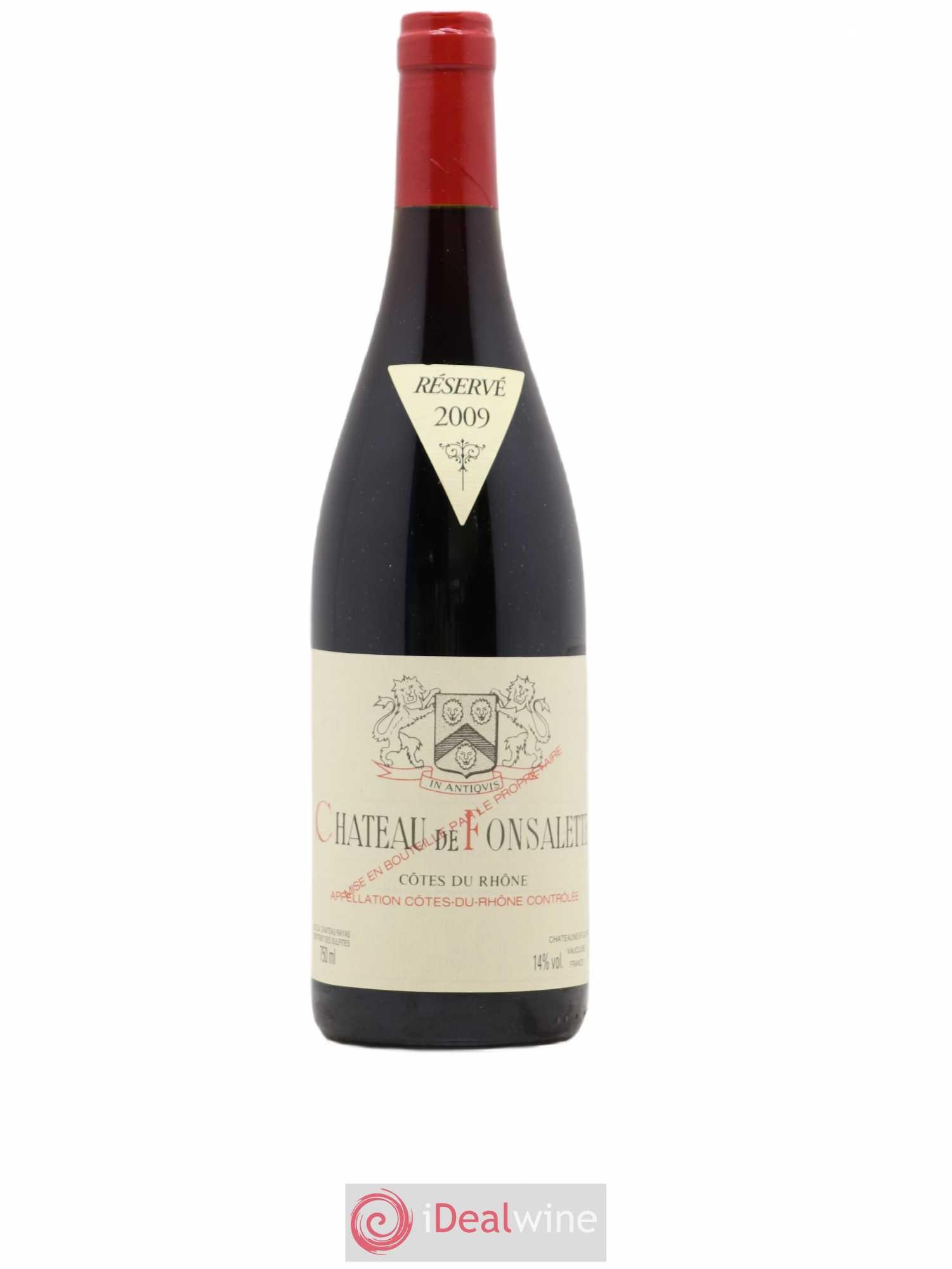 Côtes-du-Rhône Château de Fonsalette Emmanuel Reynaud 2009 - Lot de 1 bouteille - 0