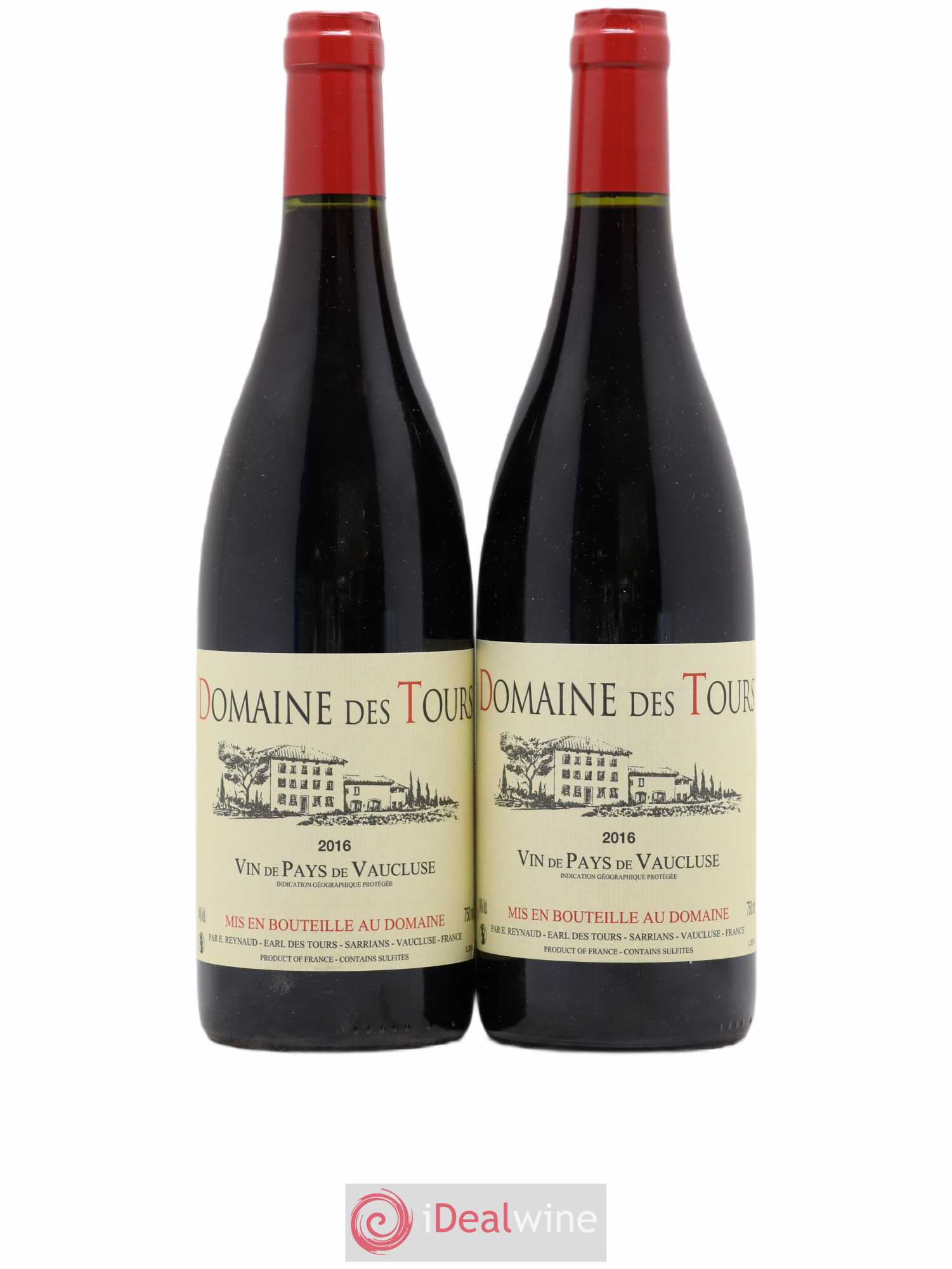 Vaucluse (Vin de Pays de Vaucluse) Domaine des Tours Emmanuel Reynaud 2016 - Lot de 2 bouteilles - 0
