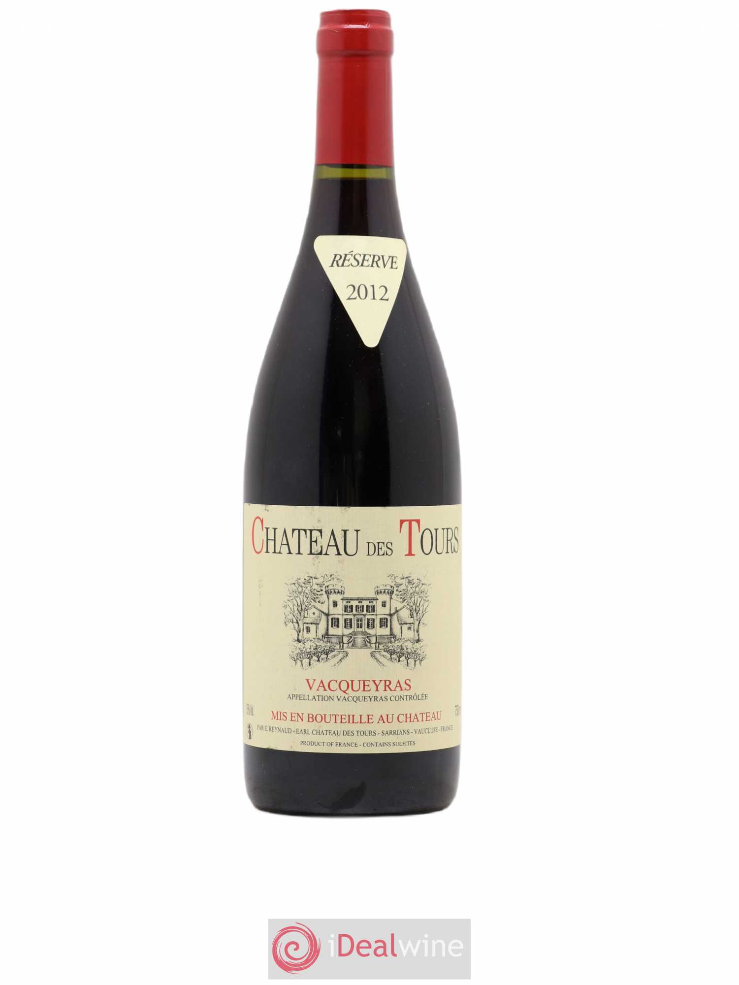 Vacqueyras Château des Tours Emmanuel Reynaud 2012 - Lot de 1 bouteille - 0
