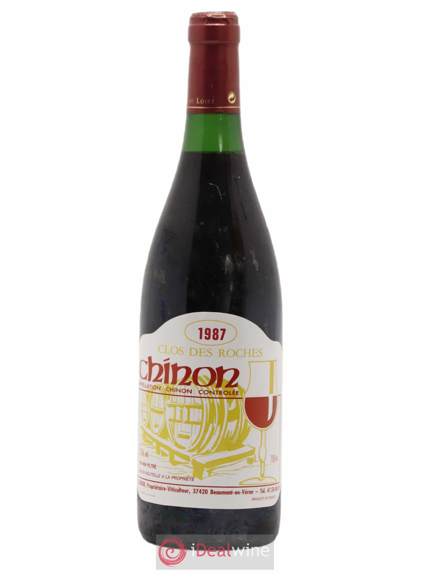 Chinon Les Roches Lenoir (Domaine) 1987 - Lot de 1 bouteille - 0