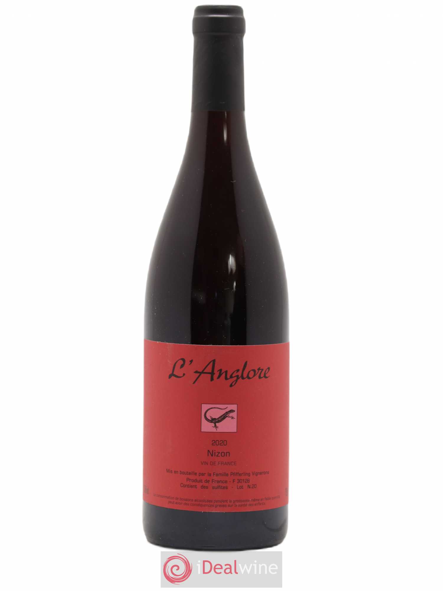 Vin de France Nizon L'Anglore 2020 - Lot de 1 bouteille - 0