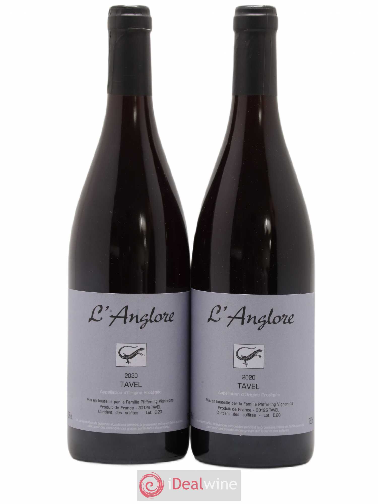 Tavel L'Anglore 2020 - Posten von 2 Flaschen - 0