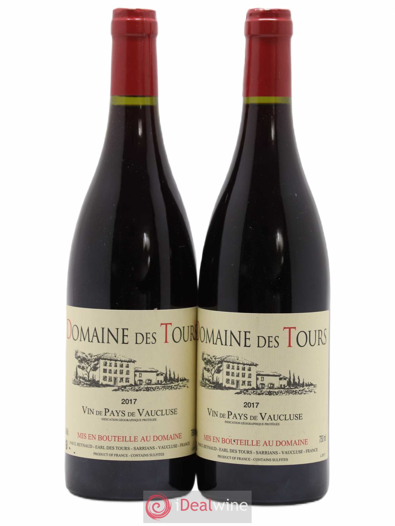 Vaucluse (Vin de Pays de Vaucluse) Domaine des Tours Emmanuel Reynaud 2017 - Lot de 2 bouteilles - 0