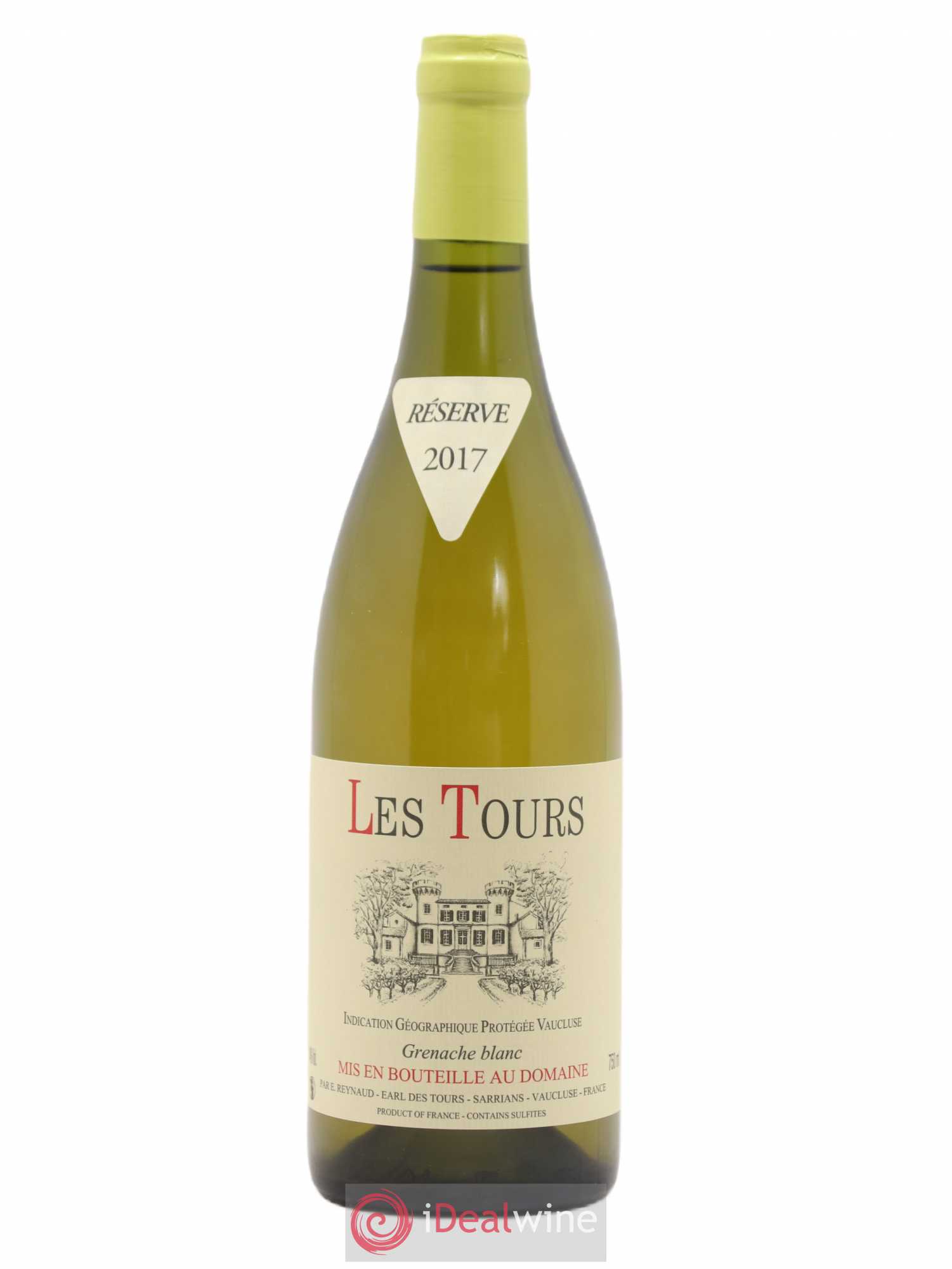 Vaucluse (Vin de Pays de Vaucluse) Les Tours Grenache Blanc Emmanuel Reynaud 2017 - Lot de 1 bouteille - 0