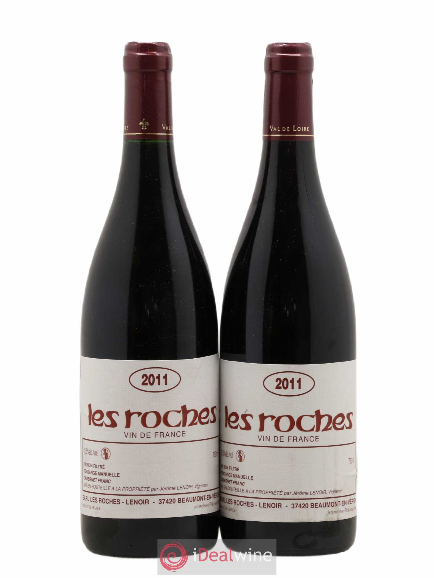 Vin de France Les Roches Lenoir (Domaine) 2011 - Lot de 2 bouteilles - 0