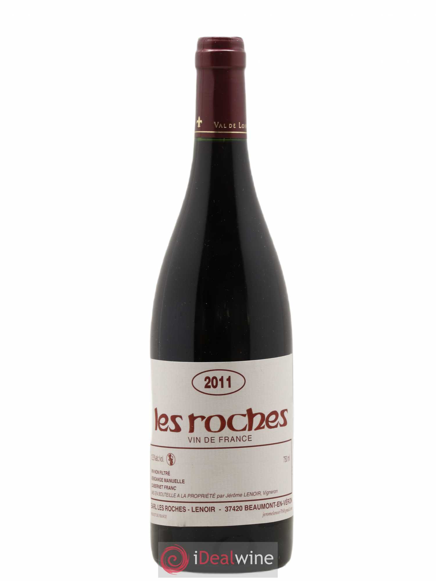 Vin de France Les Roches Lenoir (Domaine) 2011 - Lot de 1 bouteille - 0