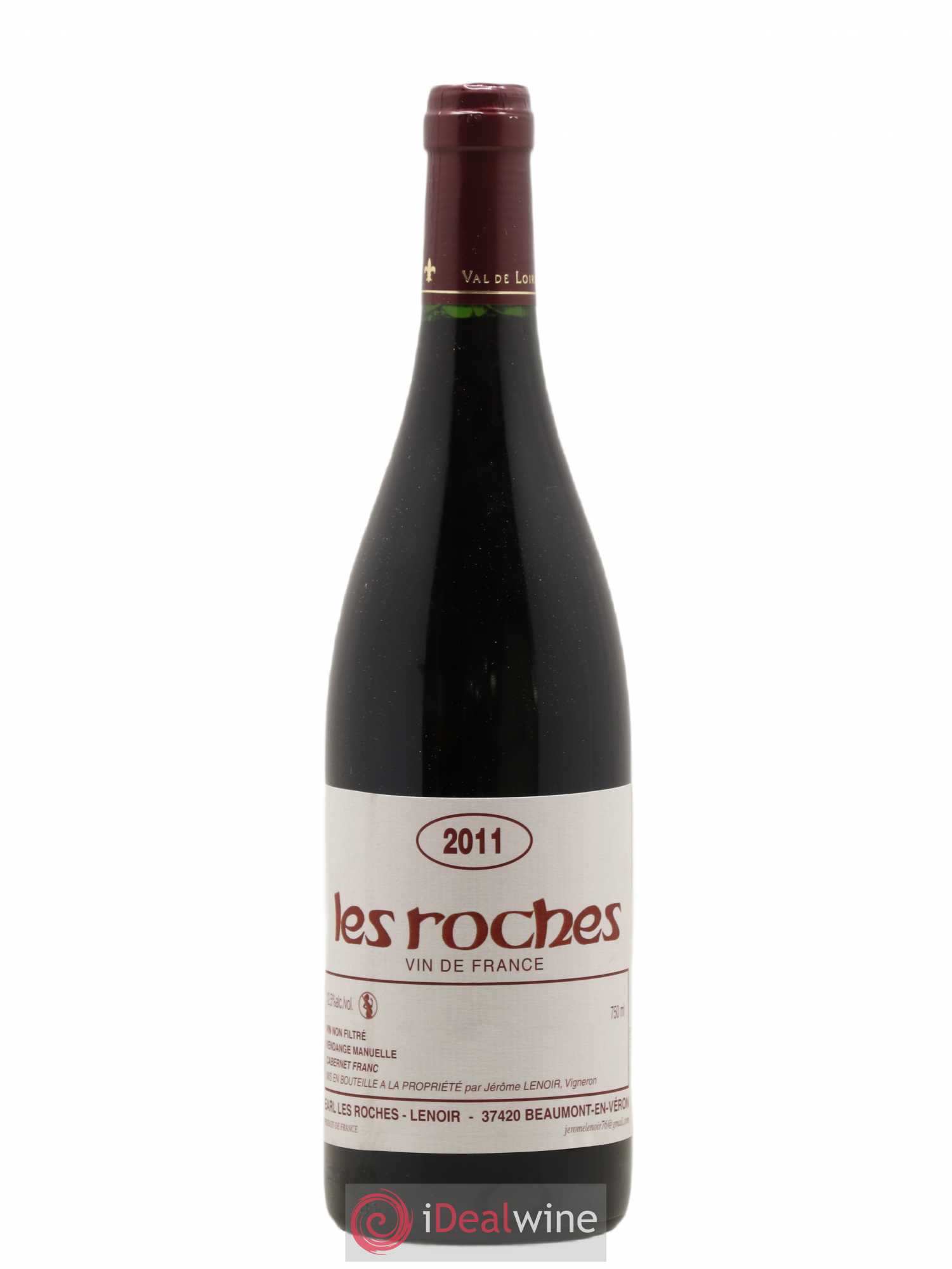 Vin de France Les Roches Lenoir (Domaine) 2011 - Lot de 1 bouteille - 0