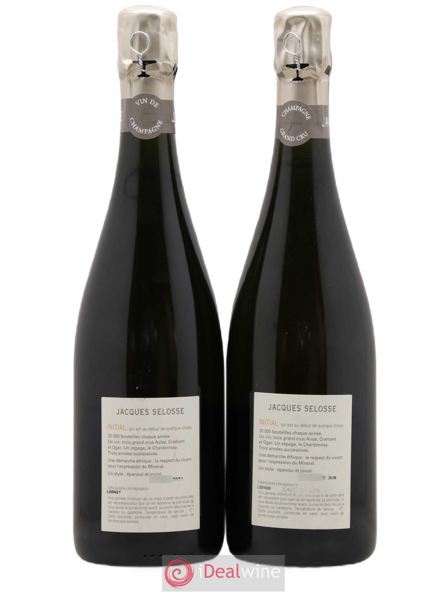 Initial Brut Jacques Selosse - Lot de 2 bouteilles - 1