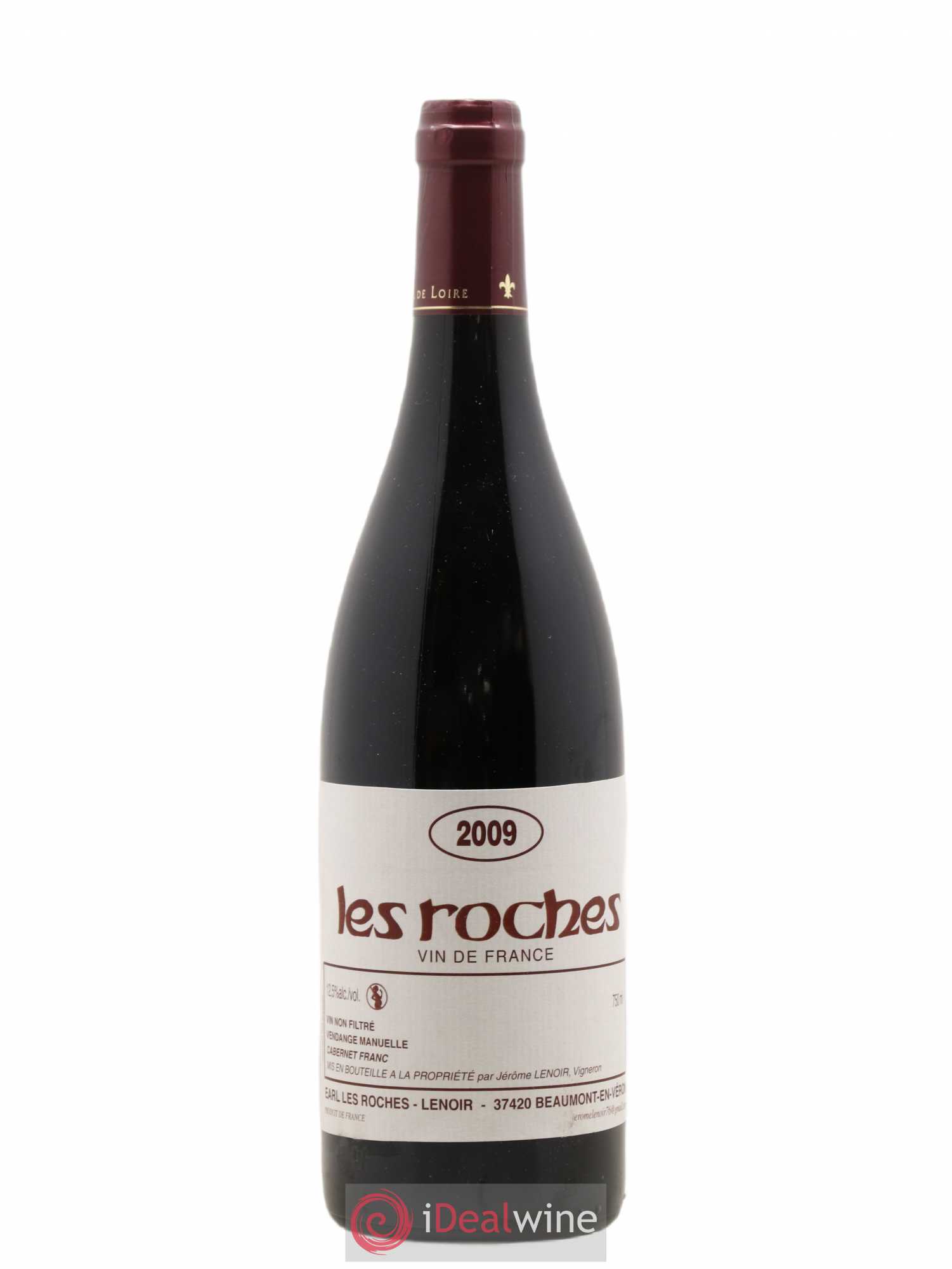 Vin de France Les Roches Lenoir (Domaine) 2009 - Lot de 1 bouteille - 0