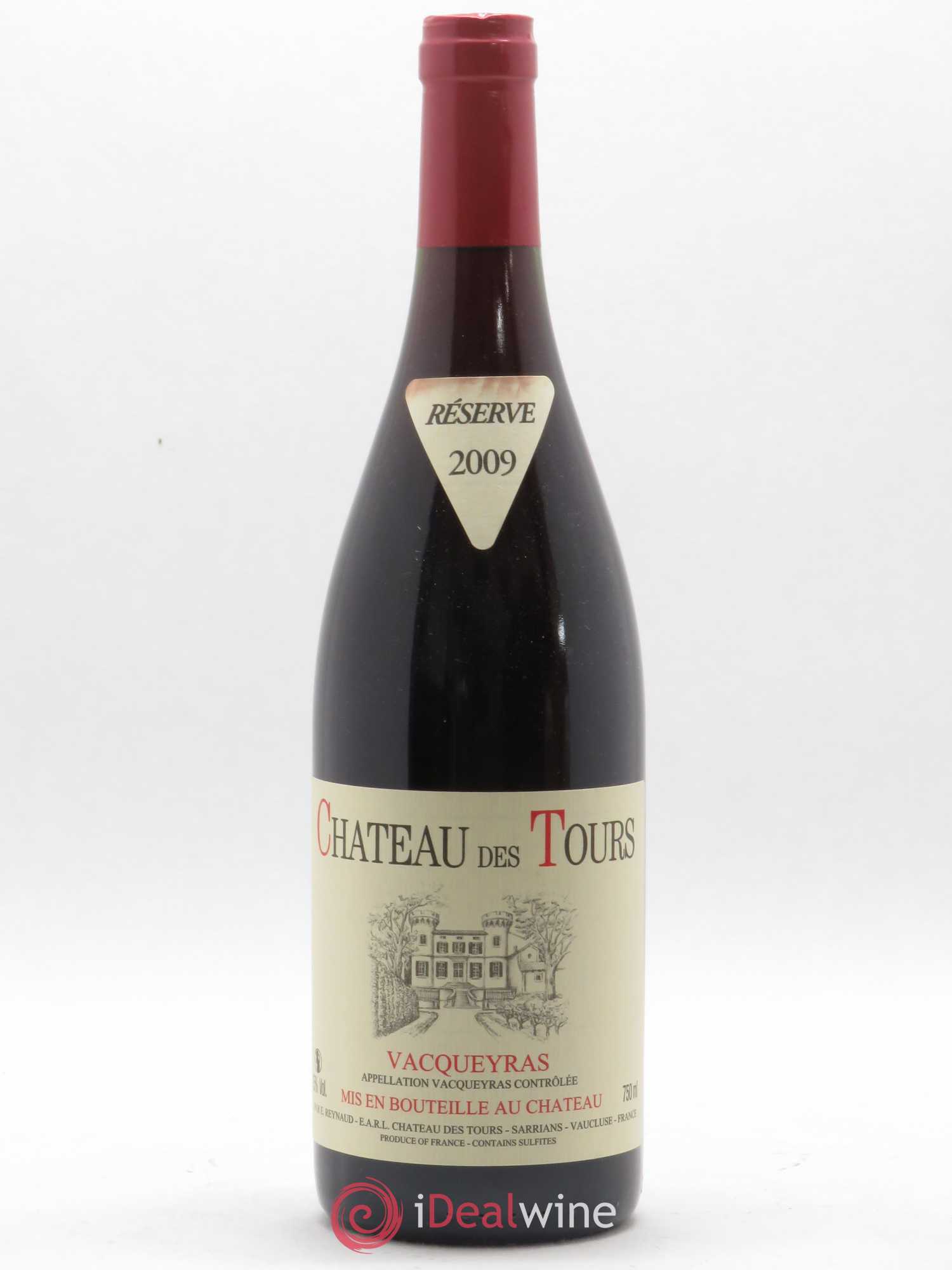 Vacqueyras Château des Tours Emmanuel Reynaud 2009 - Lot de 1 bouteille - 0