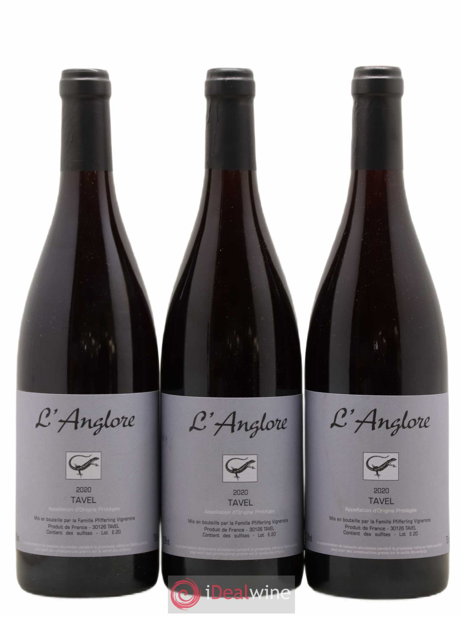 Tavel L'Anglore 2020 - Posten von 3 Flaschen - 0