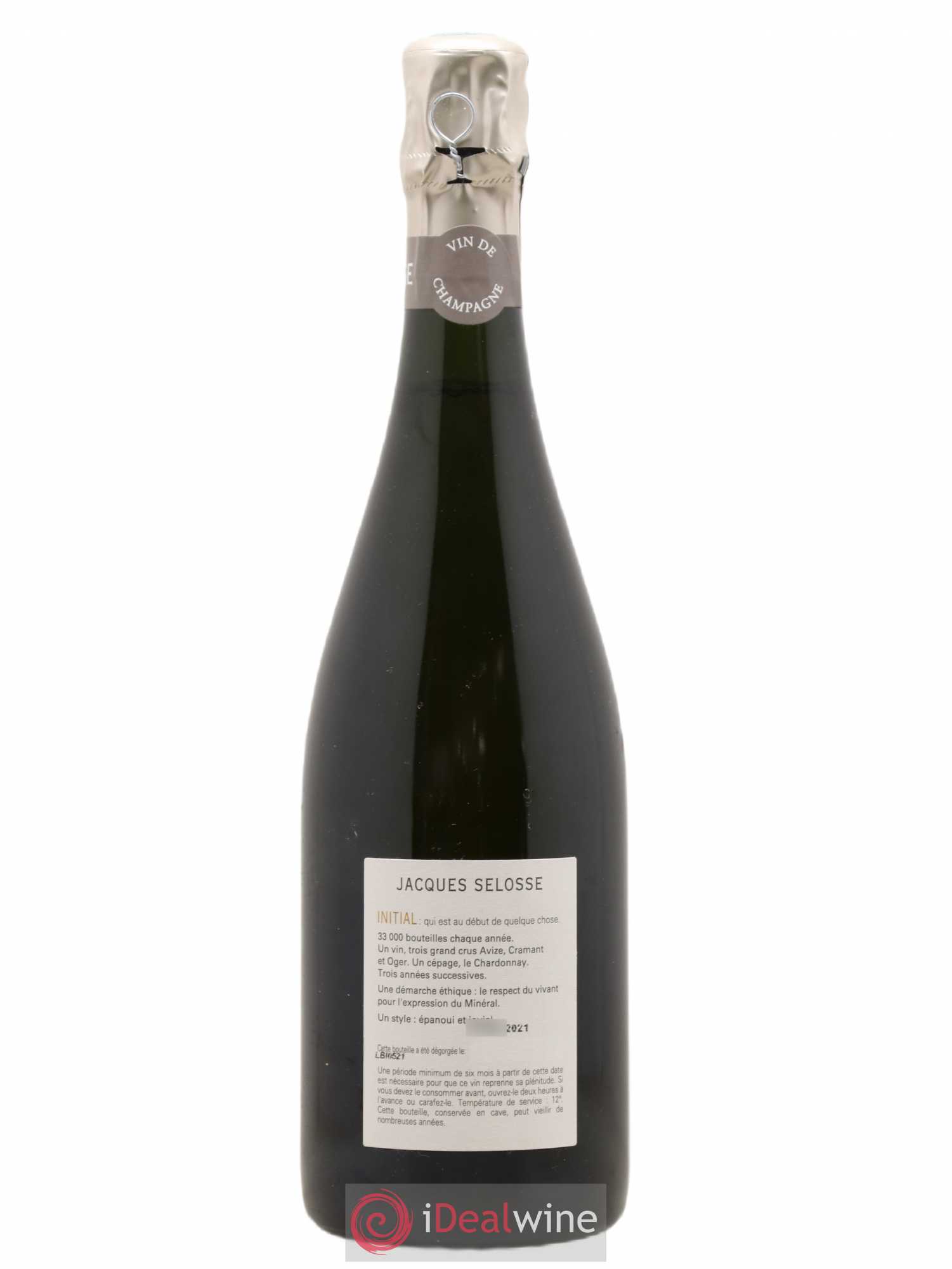 Initial Brut Jacques Selosse - Lot de 1 bouteille - 1