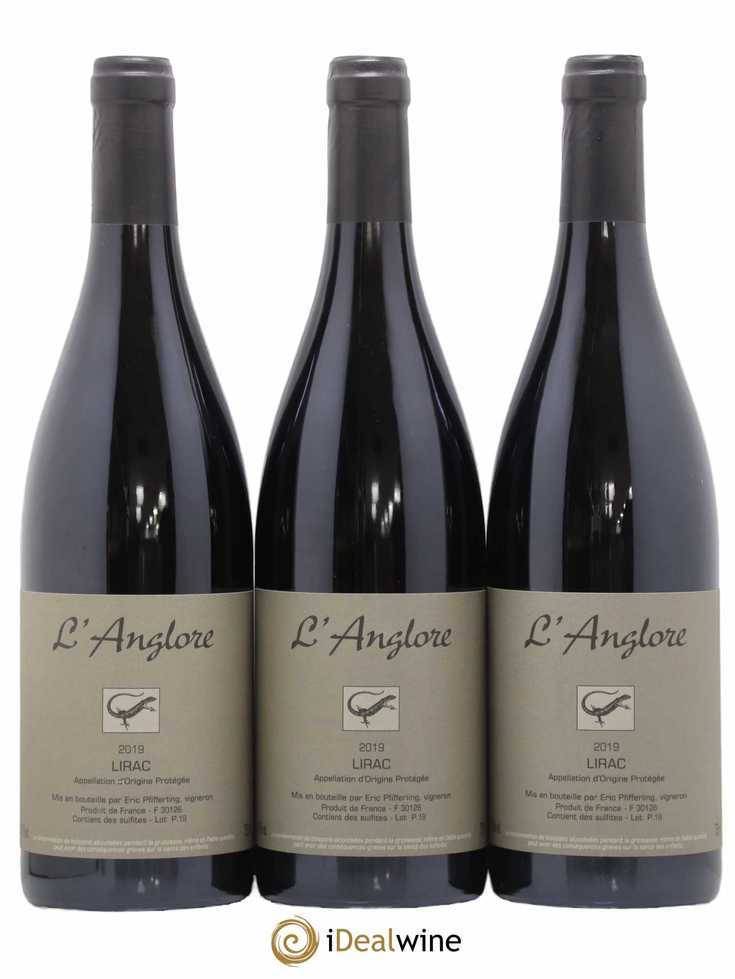 Lirac L'Anglore (sans prix de réserve) 2019 - Lot de 3 bouteilles - 0
