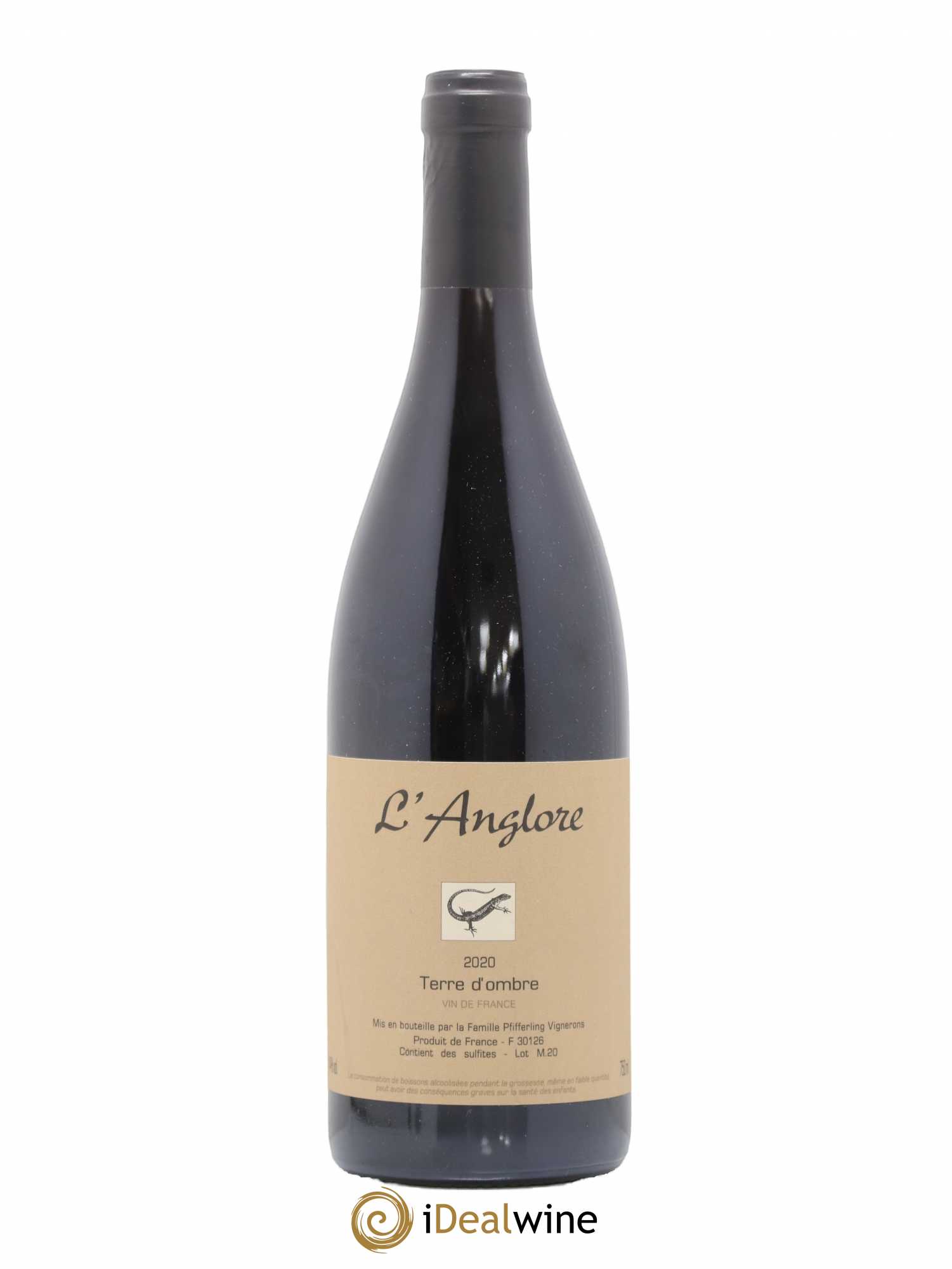 Vin de France Terre d'Ombre L'Anglore (sans prix de réserve) 2020 - Lot de 1 bouteille - 0