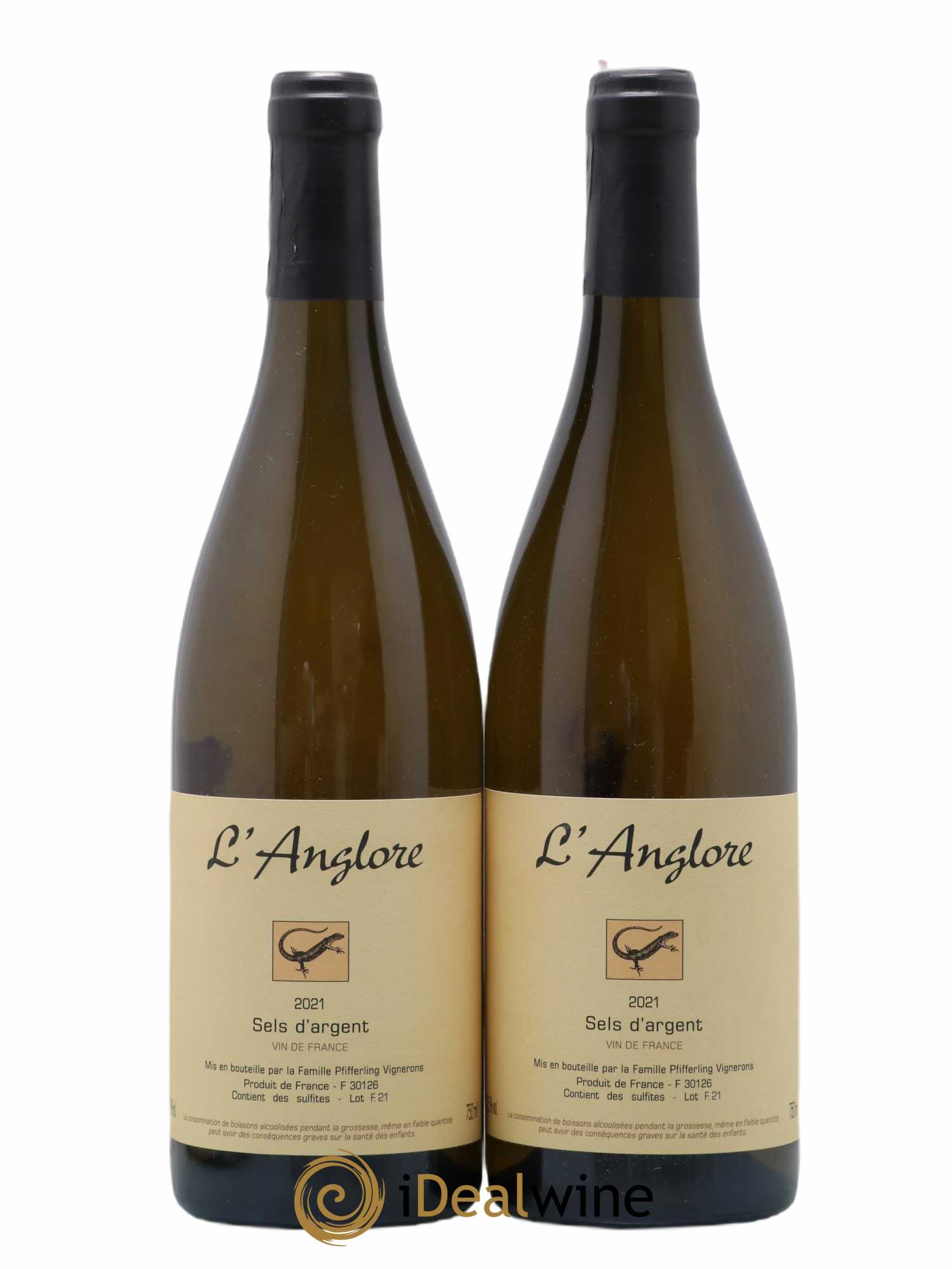 Vin de France Sels d'argent L'Anglore 2021 - Lot de 2 bouteilles - 0