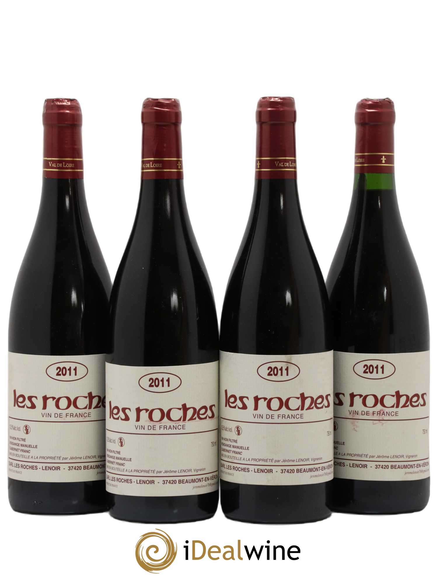 Vin de France Les Roches Lenoir (Domaine) 2011 - Lot de 4 bouteilles - 0