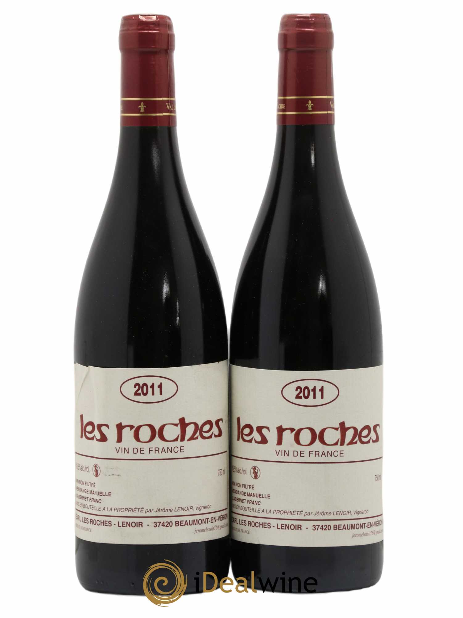 Vin de France Les Roches Lenoir (Domaine) 2011 - Lot de 2 bouteilles - 0