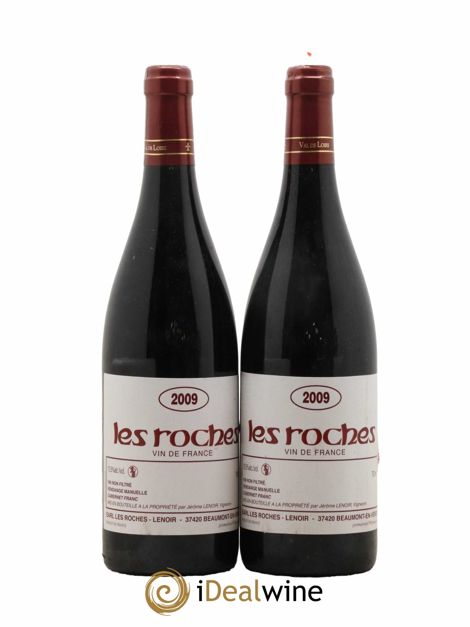Vin de France Les Roches Lenoir (Domaine) 2009 - Lot of 2 bottles - 0