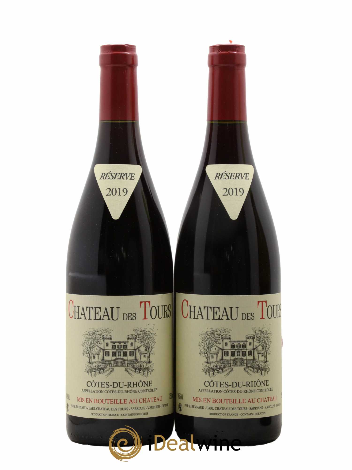Côtes-du-Rhône Château des Tours Emmanuel Reynaud 2019 - Lot of 2 bottles - 0