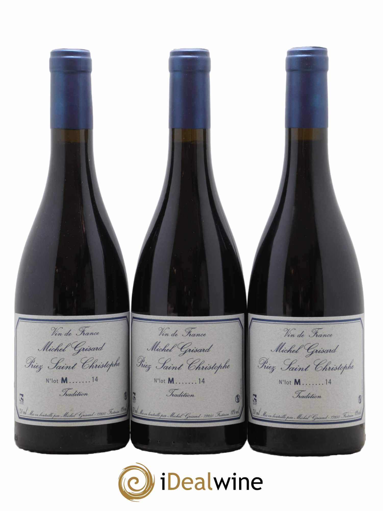 Vin de France Priez Saint Christophe Tradition Michel Grisard 2014 - Lot de 3 bouteilles - 0