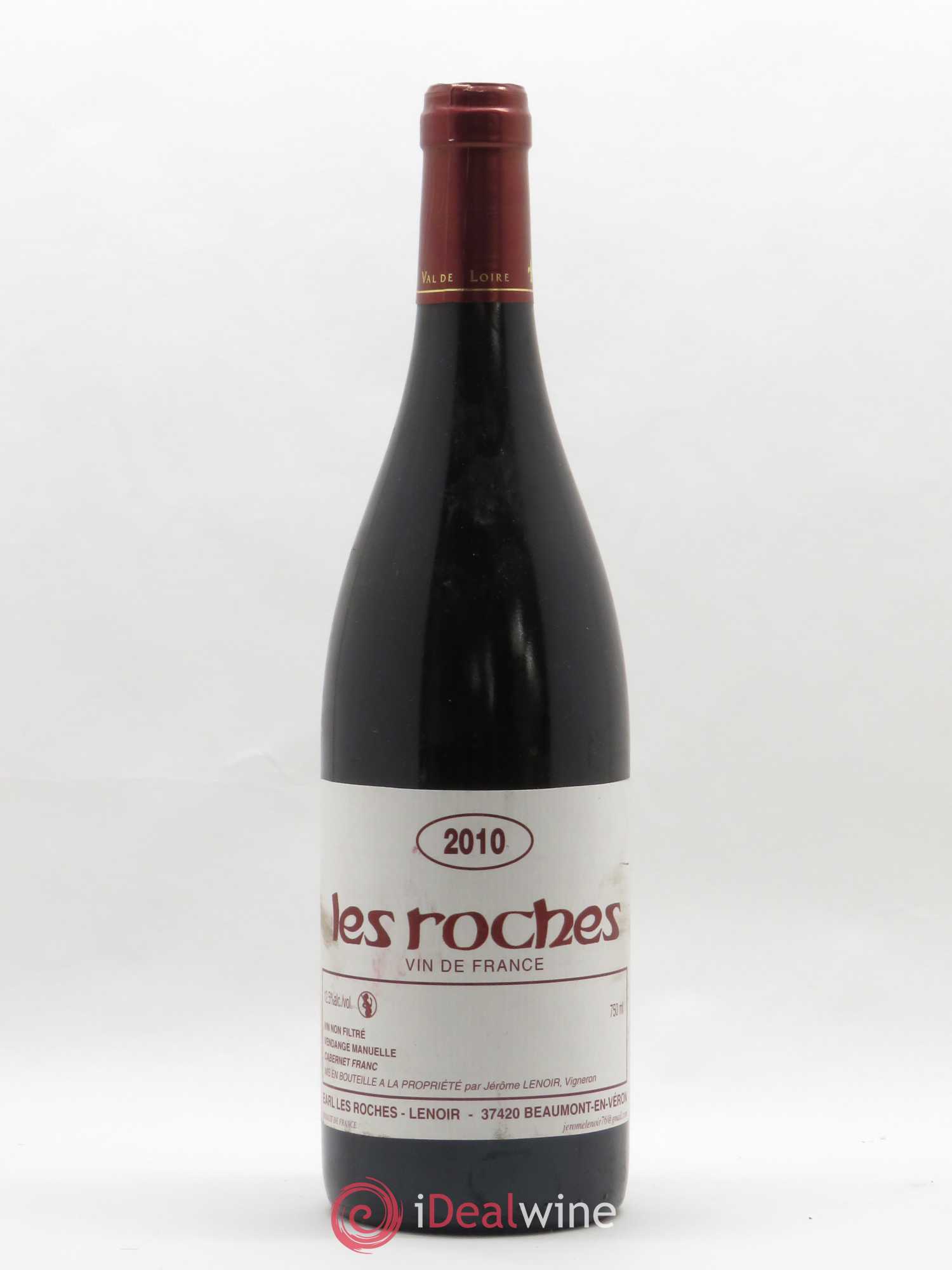 Vin de France Les Roches Domaine Lenoir (sans prix de réserve) 2010 - Posten von 1 Flasche - 0