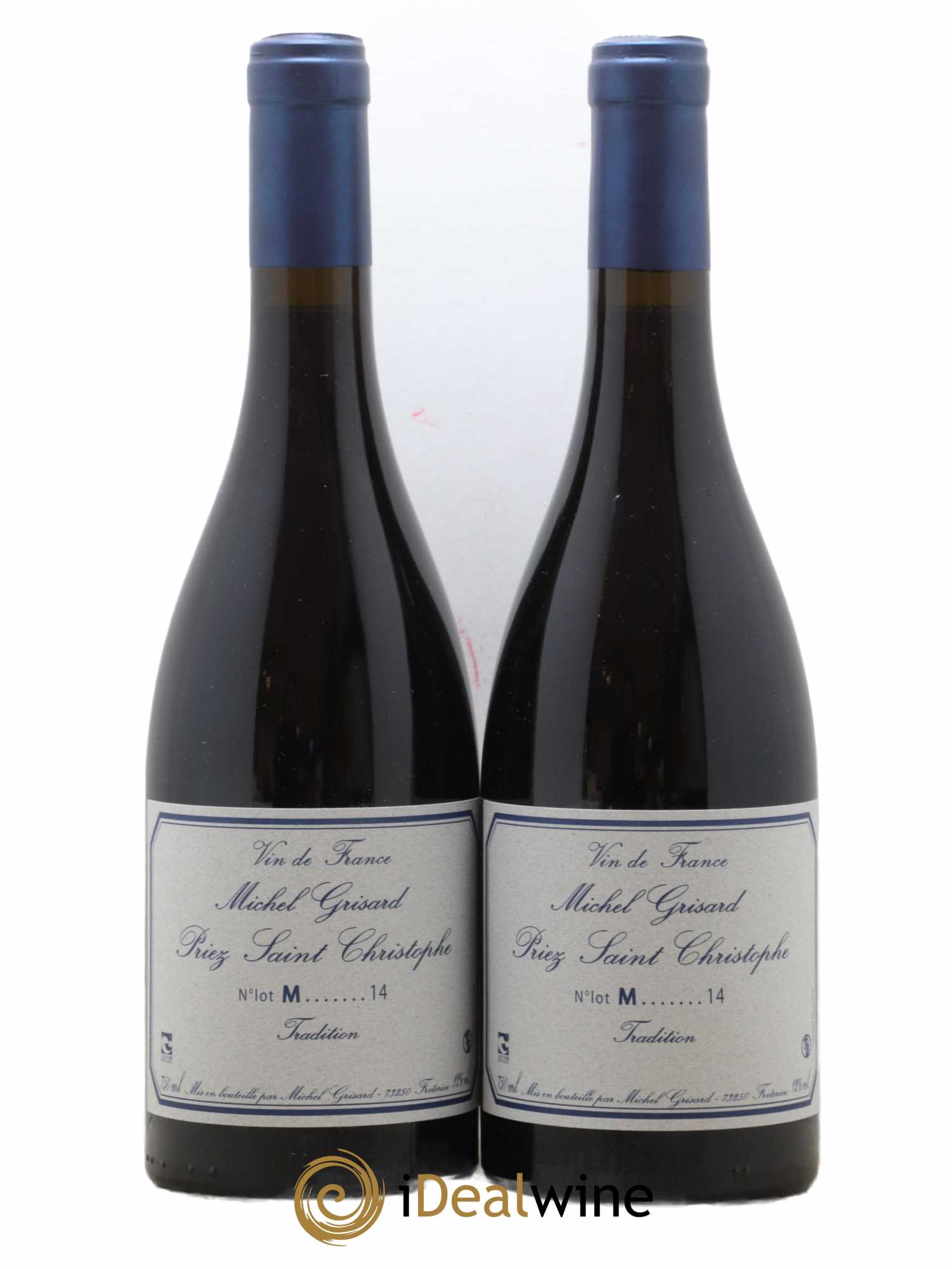 Vin de France Priez Saint Christophe Tradition Michel Grisard 2014 - Lot de 2 bouteilles - 0