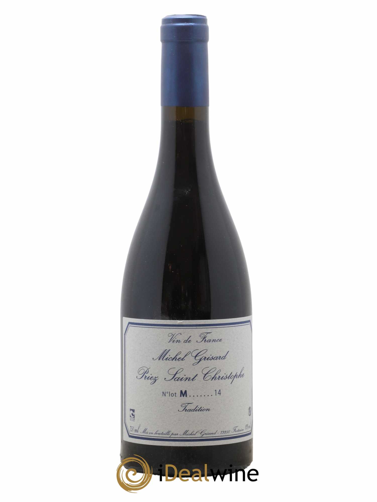 Vin de France Priez Saint Christophe Tradition Michel Grisard 2014 - Lot de 1 bouteille - 0