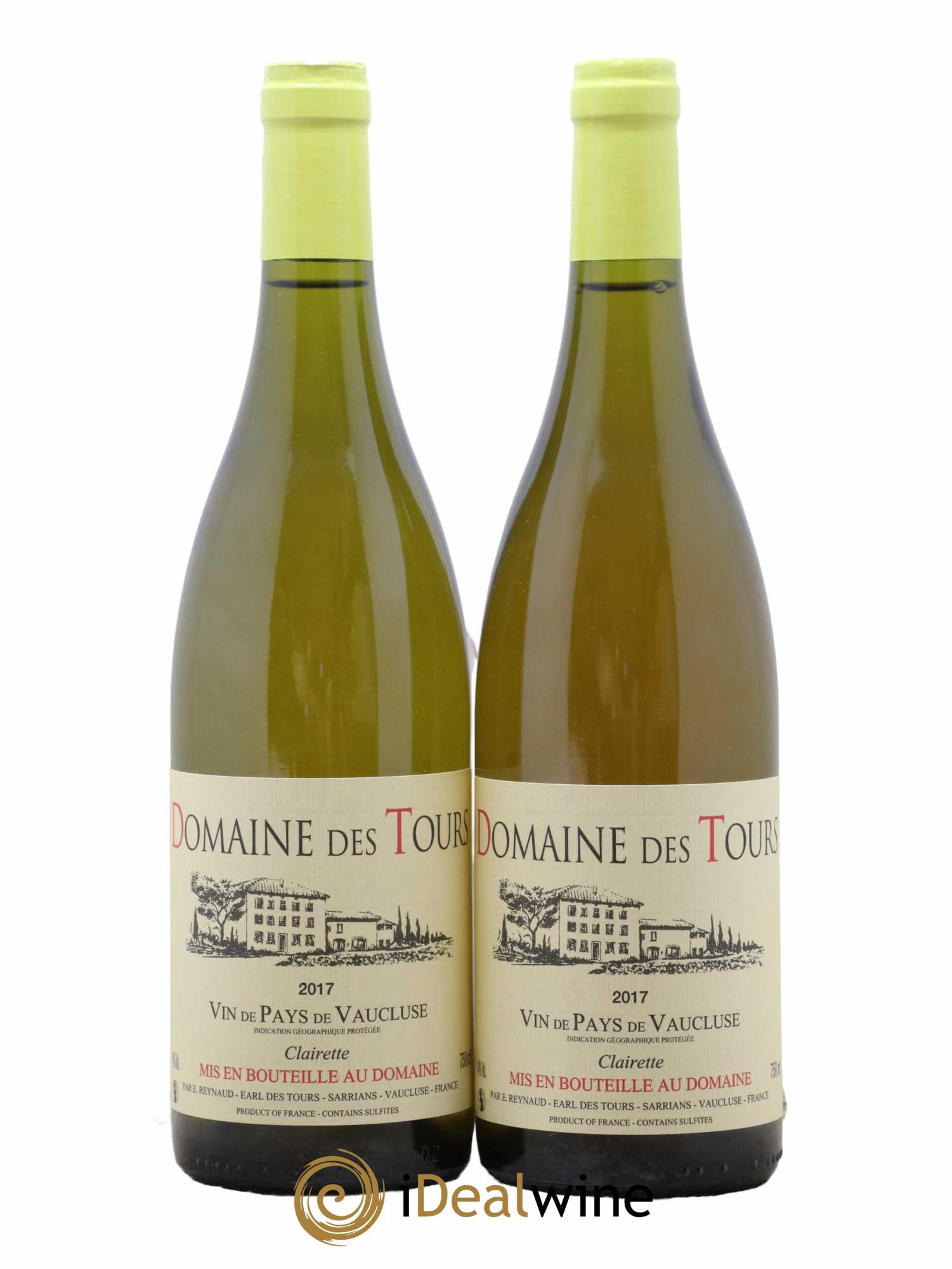 Vaucluse Clairette 2017 - Lot de 2 bouteilles - 0