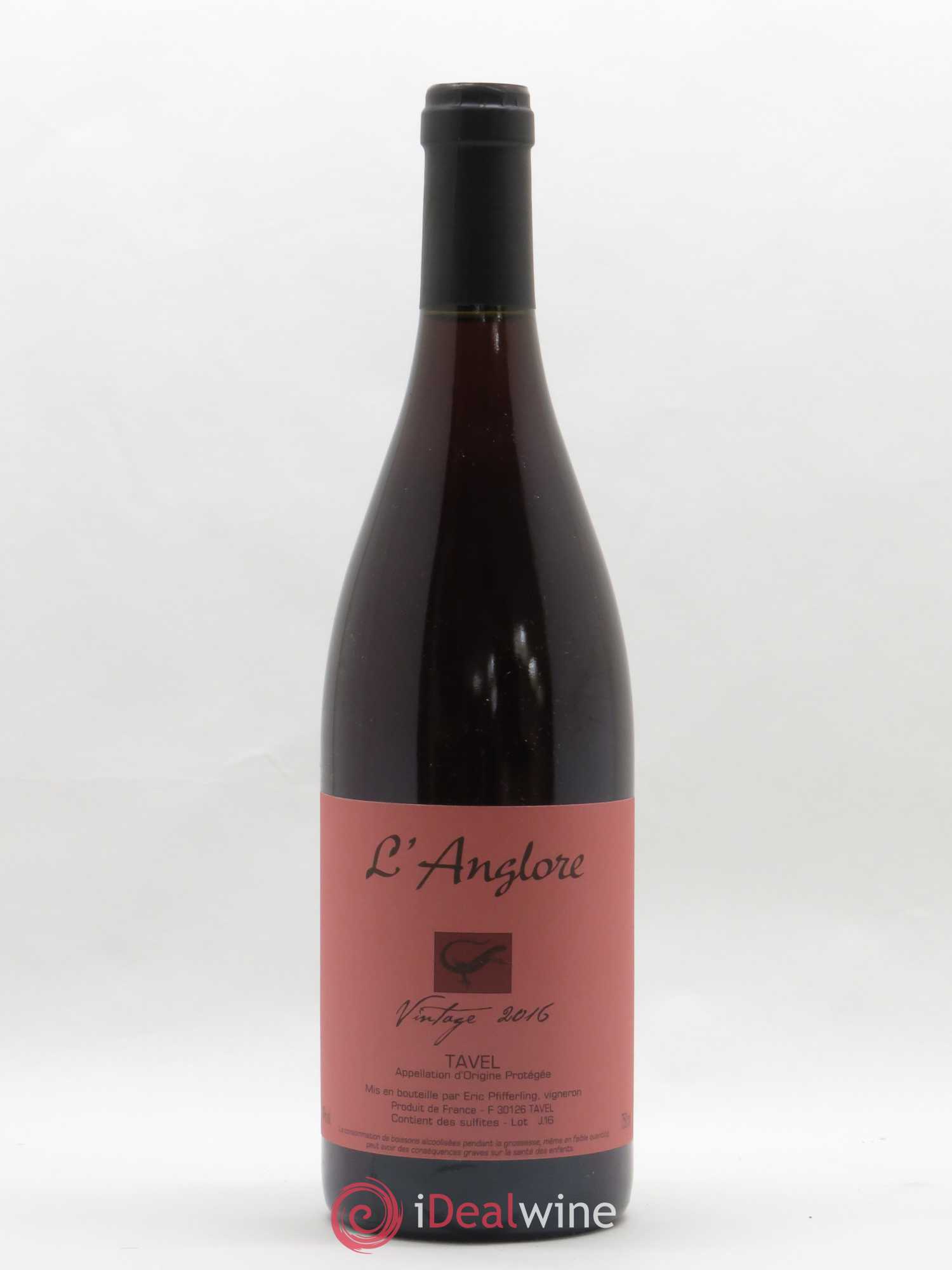 Tavel Vintage L'Anglore (senza prezzo di riserva) 2016 - Lotto di 1 bottiglia - 0
