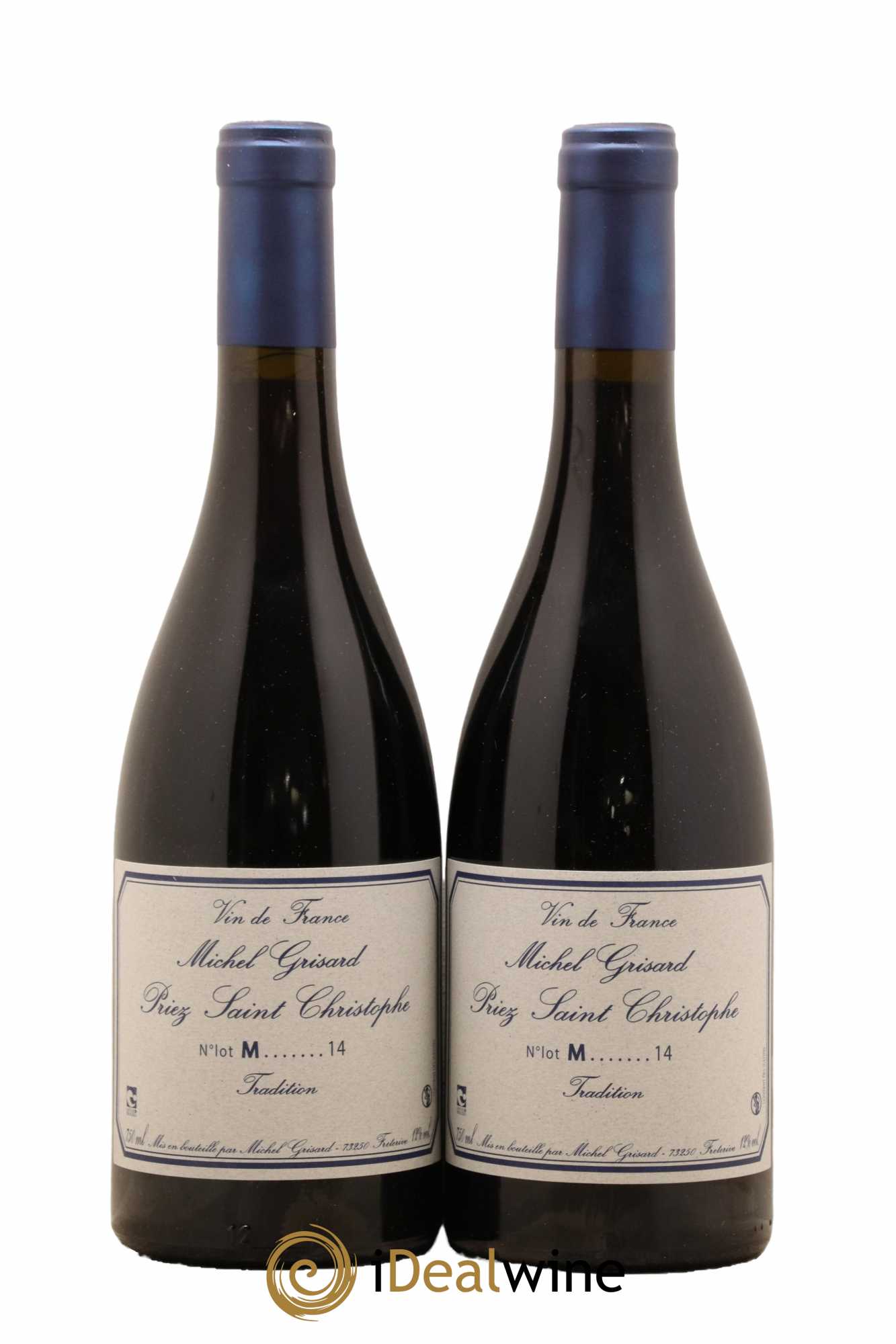 Vin de France Priez Saint Christophe Michel Grisard 2014 - Lot de 2 bouteilles - 0