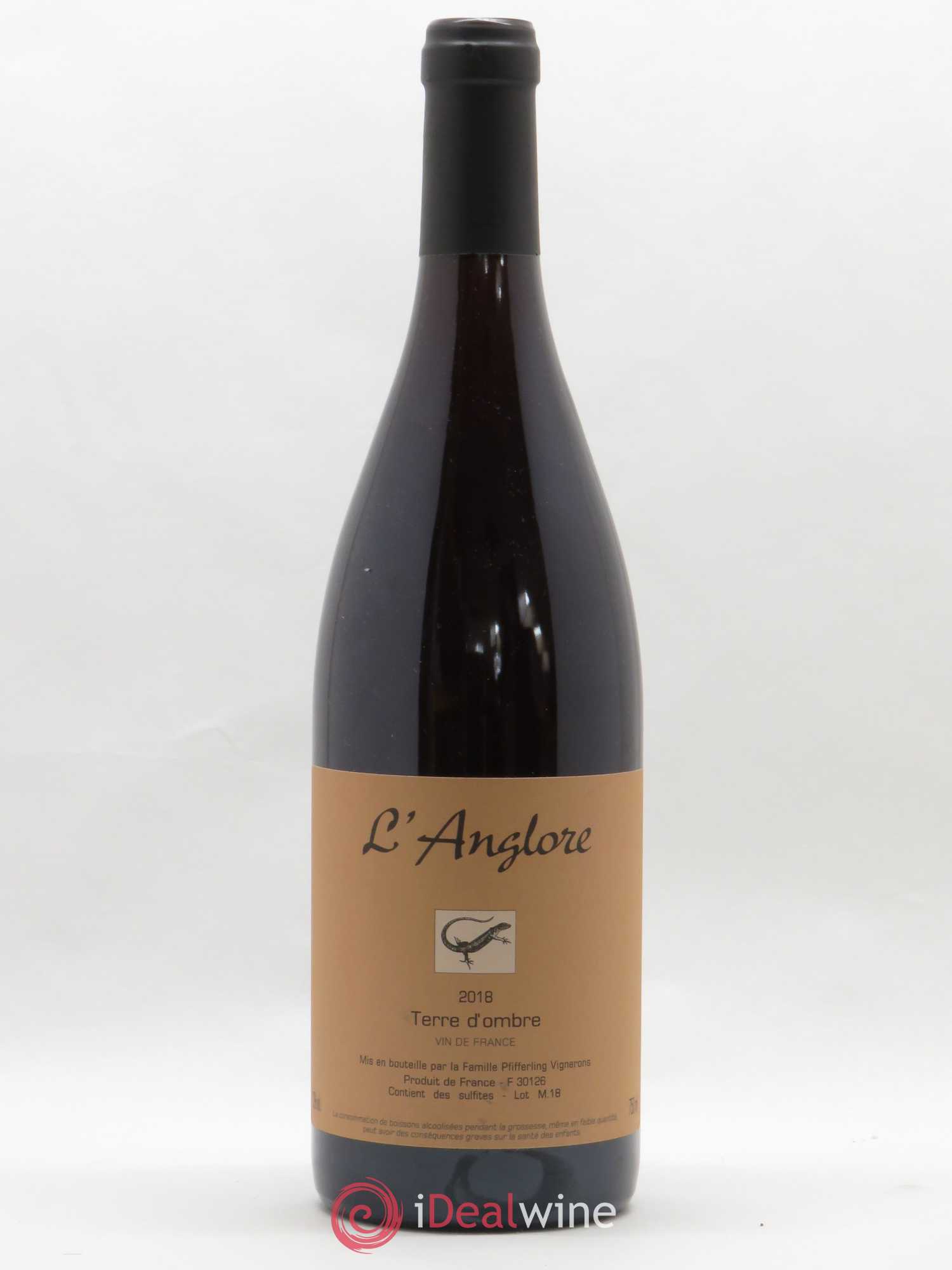 Vin de France Terre d'Ombre L'Anglore (sans prix de réserve) 2018 - Lot de 1 bouteille - 0