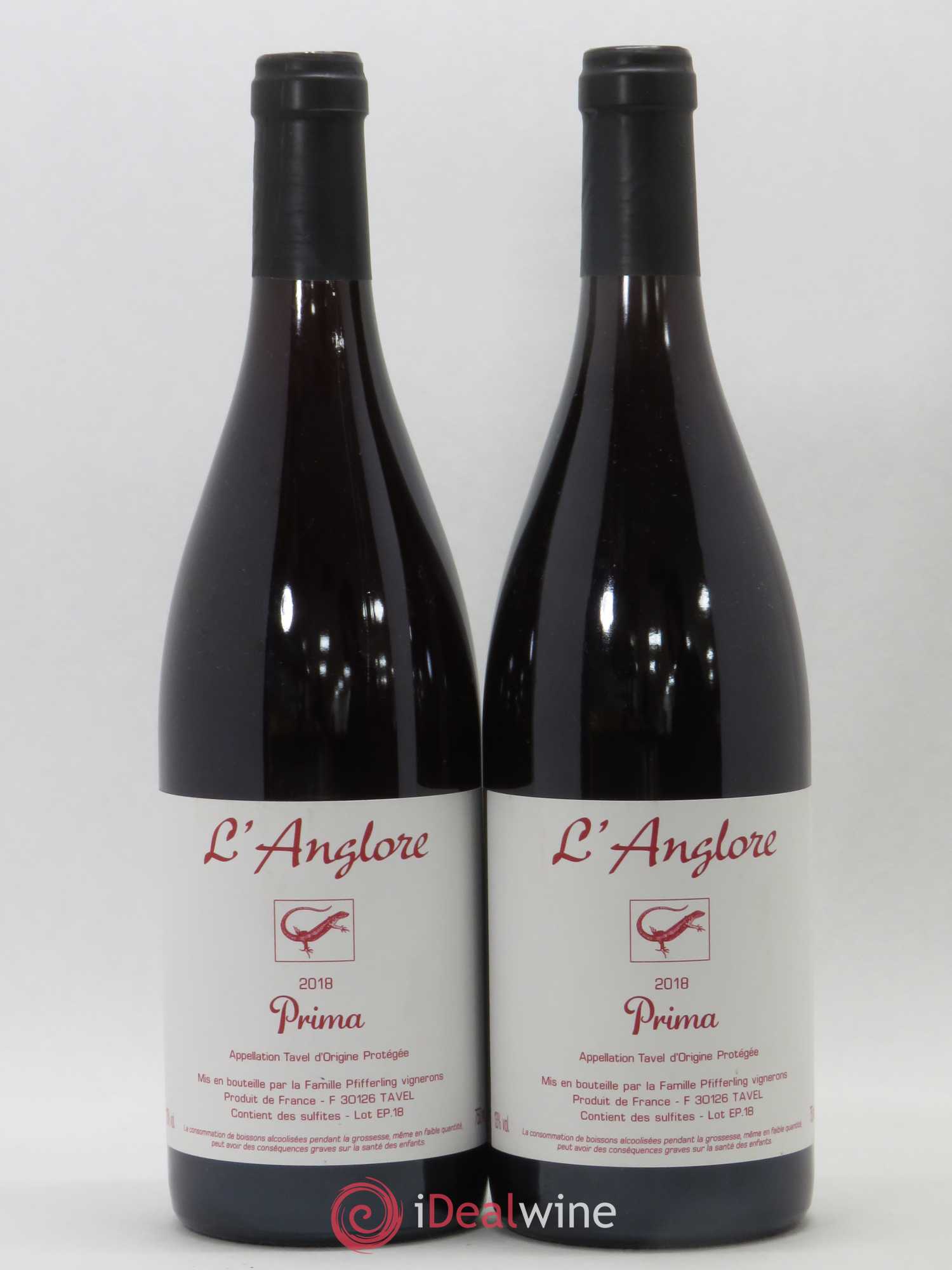 Tavel Prima L'Anglore 2018 - Posten von 2 Flaschen - 0