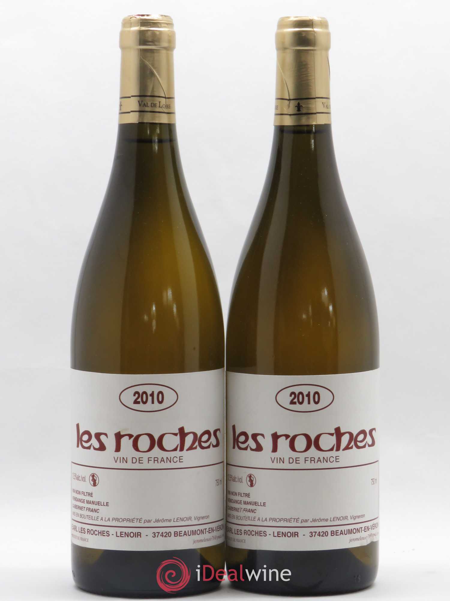 Vin de France Les Roches Domaine Lenoir 2010 - Posten von 2 Flaschen - 0