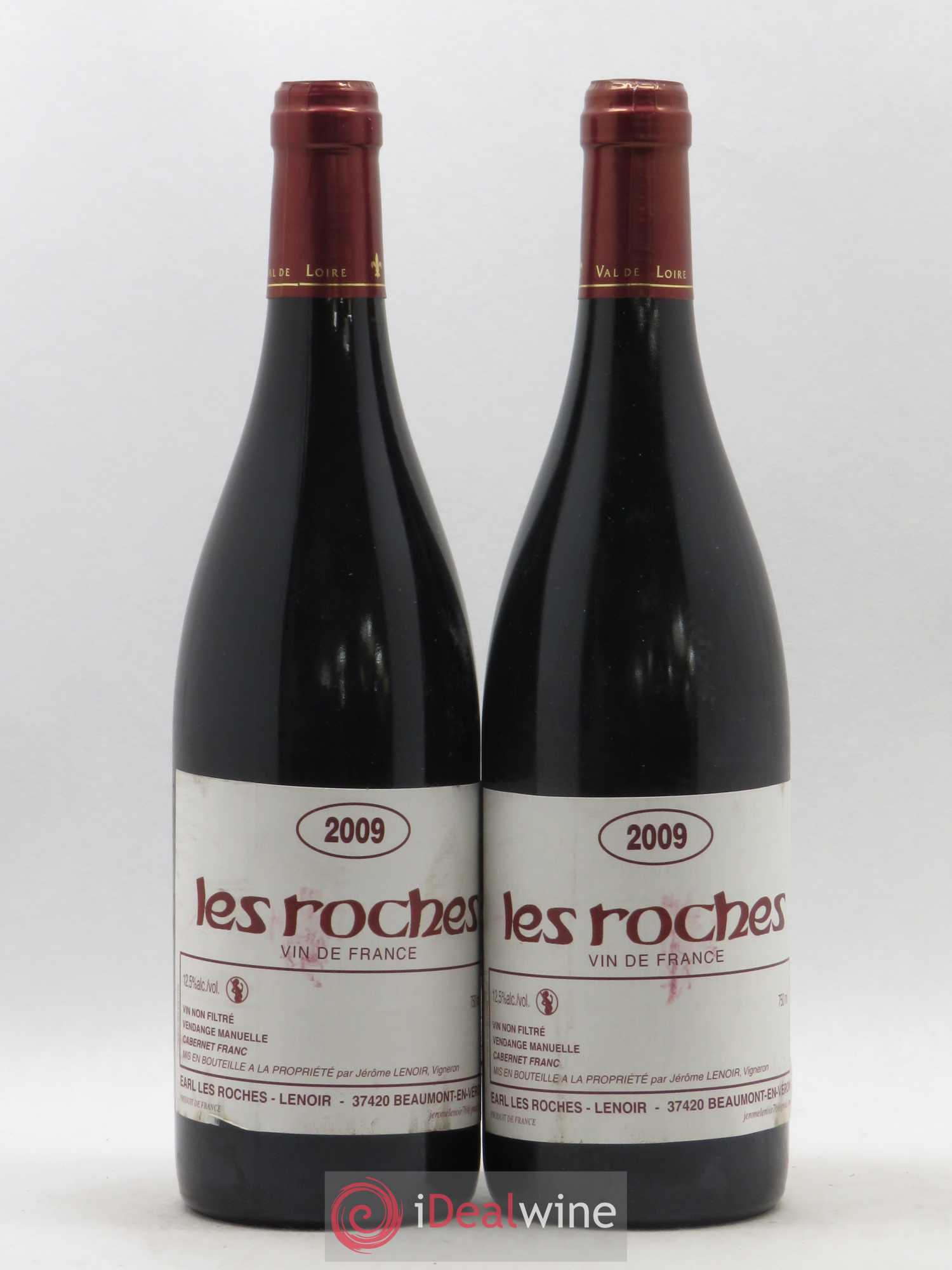 Vin de France Les Roches Lenoir (Domaine) 2009 - Lot de 2 bouteilles - 0