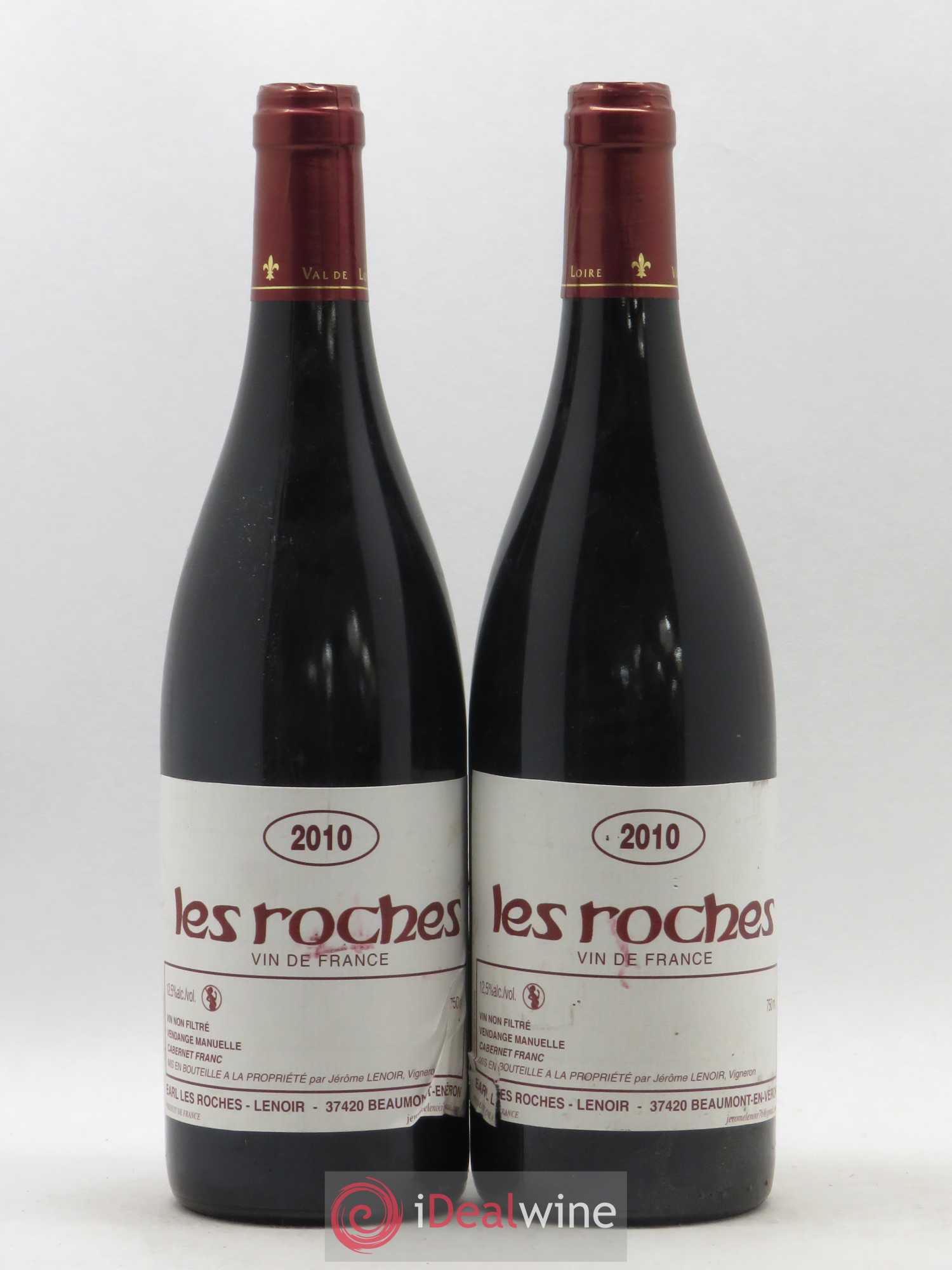 Vin de France Les Roches Lenoir (Domaine) 2010 - Lot de 2 bouteilles - 0
