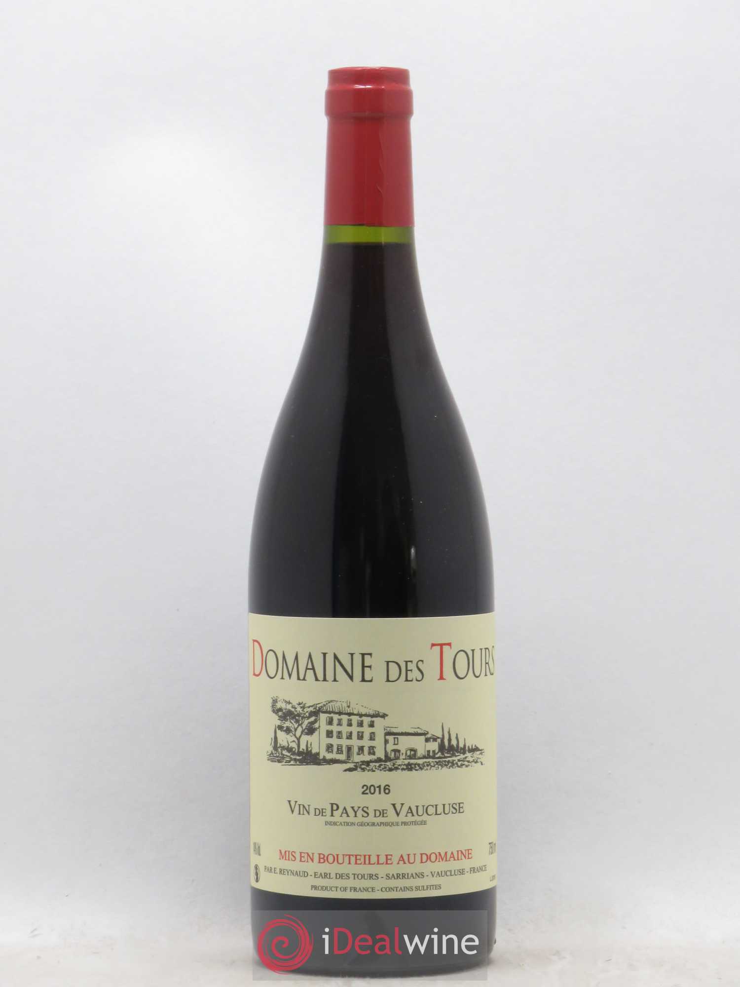 Vaucluse (Vin de Pays de Vaucluse) Domaine des Tours Emmanuel Reynaud 2016 - Lot de 1 bouteille - 0
