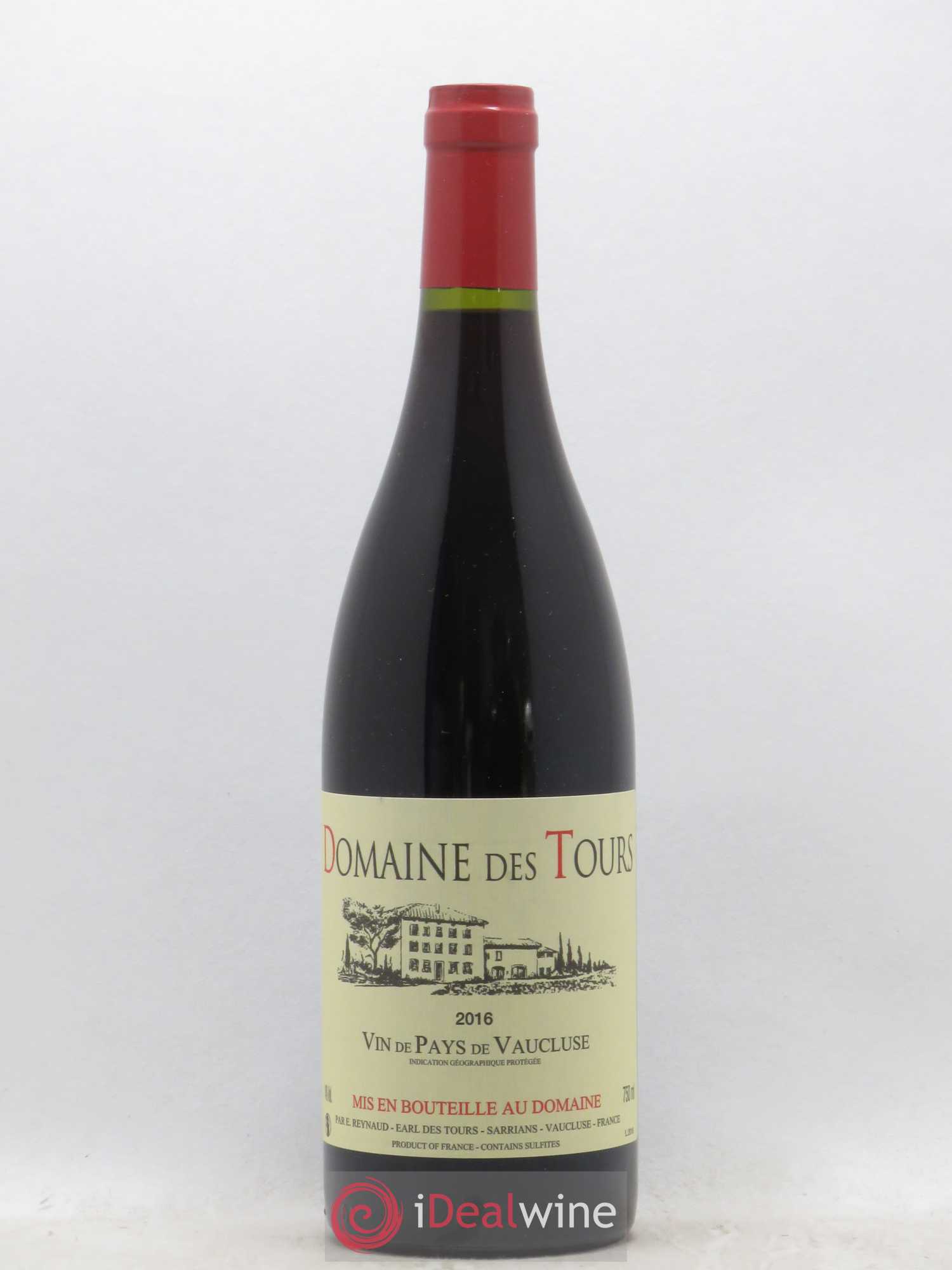 Vaucluse (Vin de Pays de Vaucluse) Domaine des Tours Emmanuel Reynaud 2016 - Lot de 1 bouteille - 0