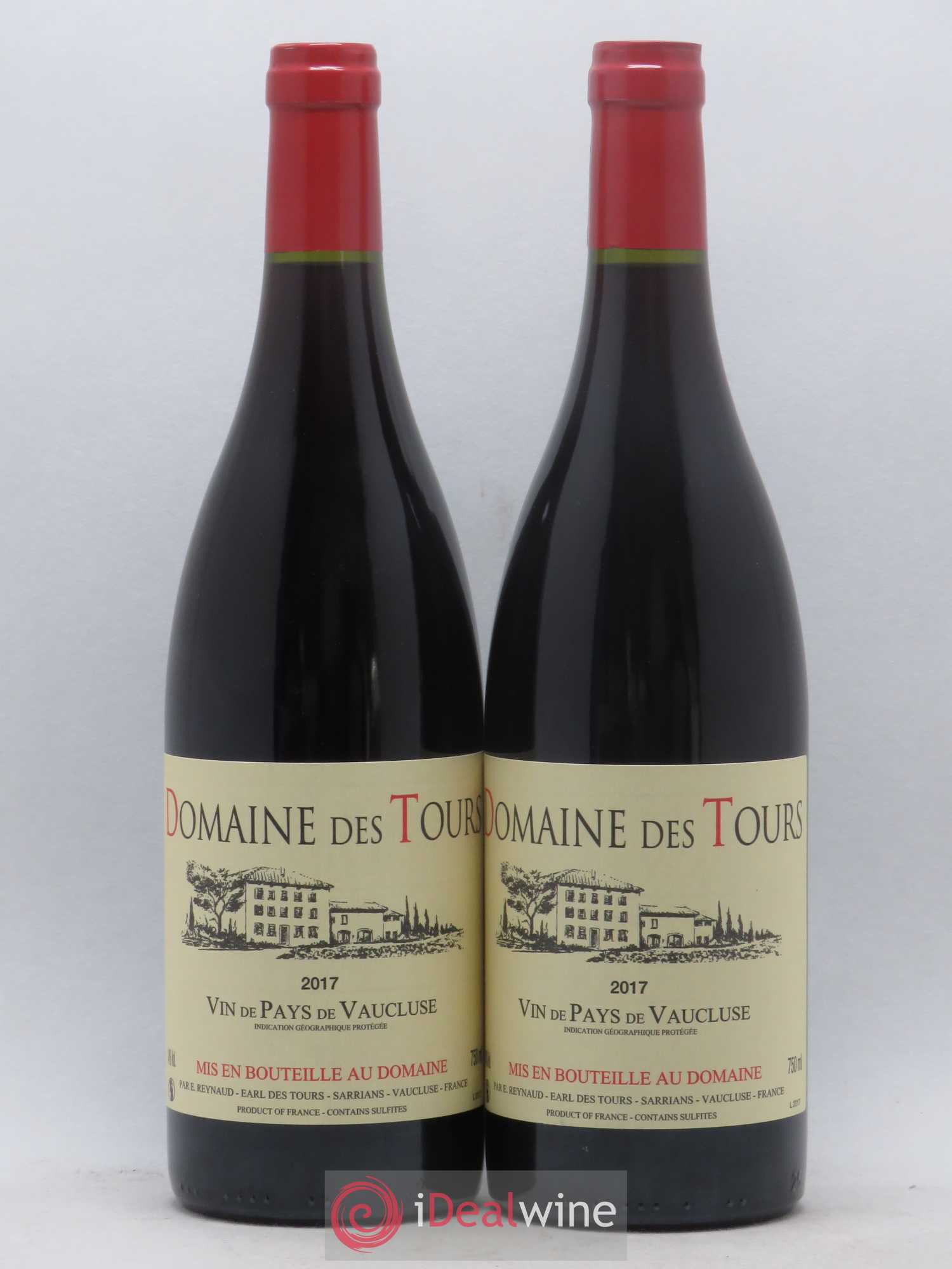 Vaucluse (Vin de Pays de Vaucluse) Domaine des Tours Emmanuel Reynaud 2017 - Lot de 2 bouteilles - 0