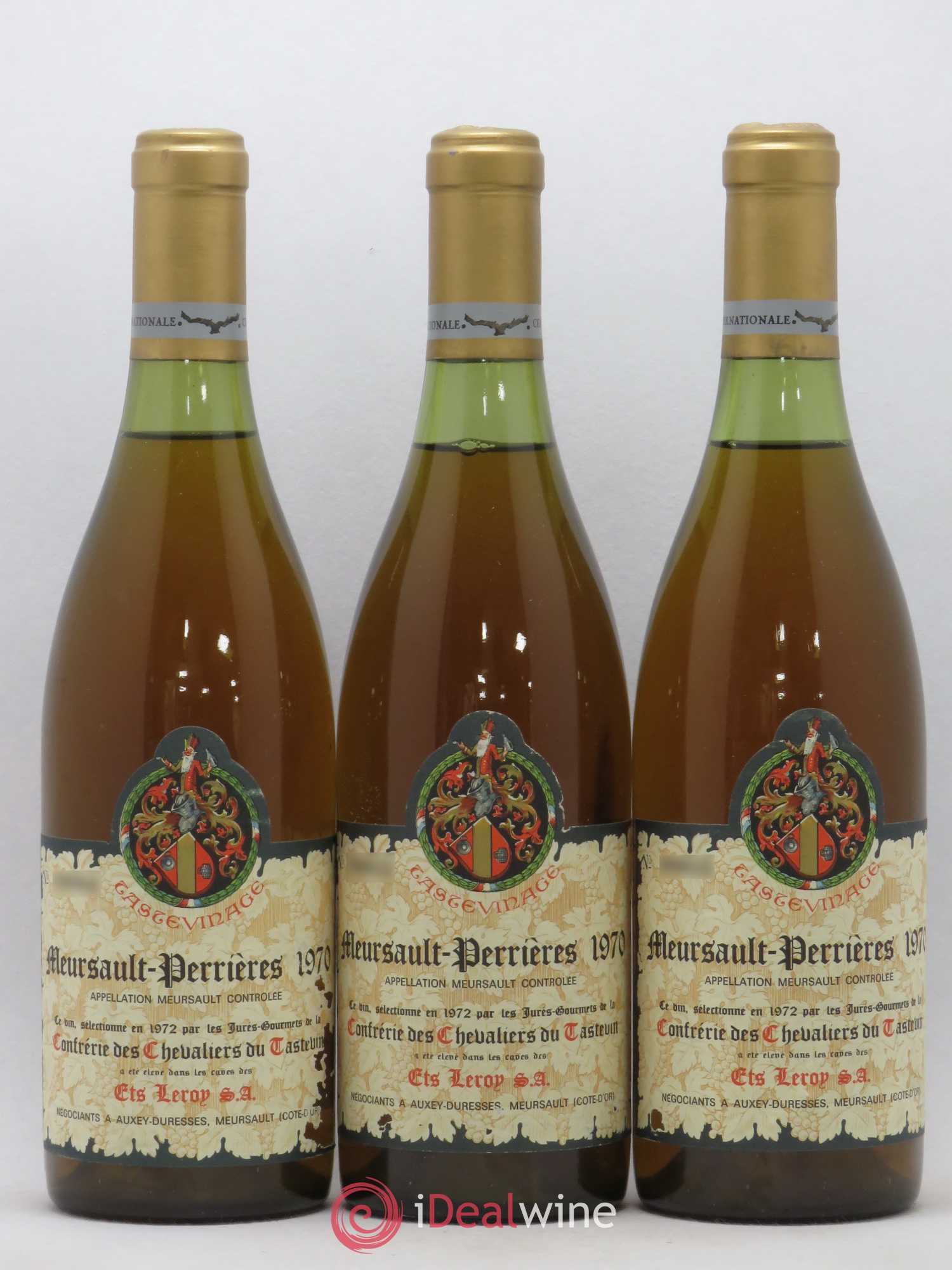 Meursault 1er Cru Perrieres Leroy SA Tastevinage 1970 - Posten von 10 Flaschen - 2