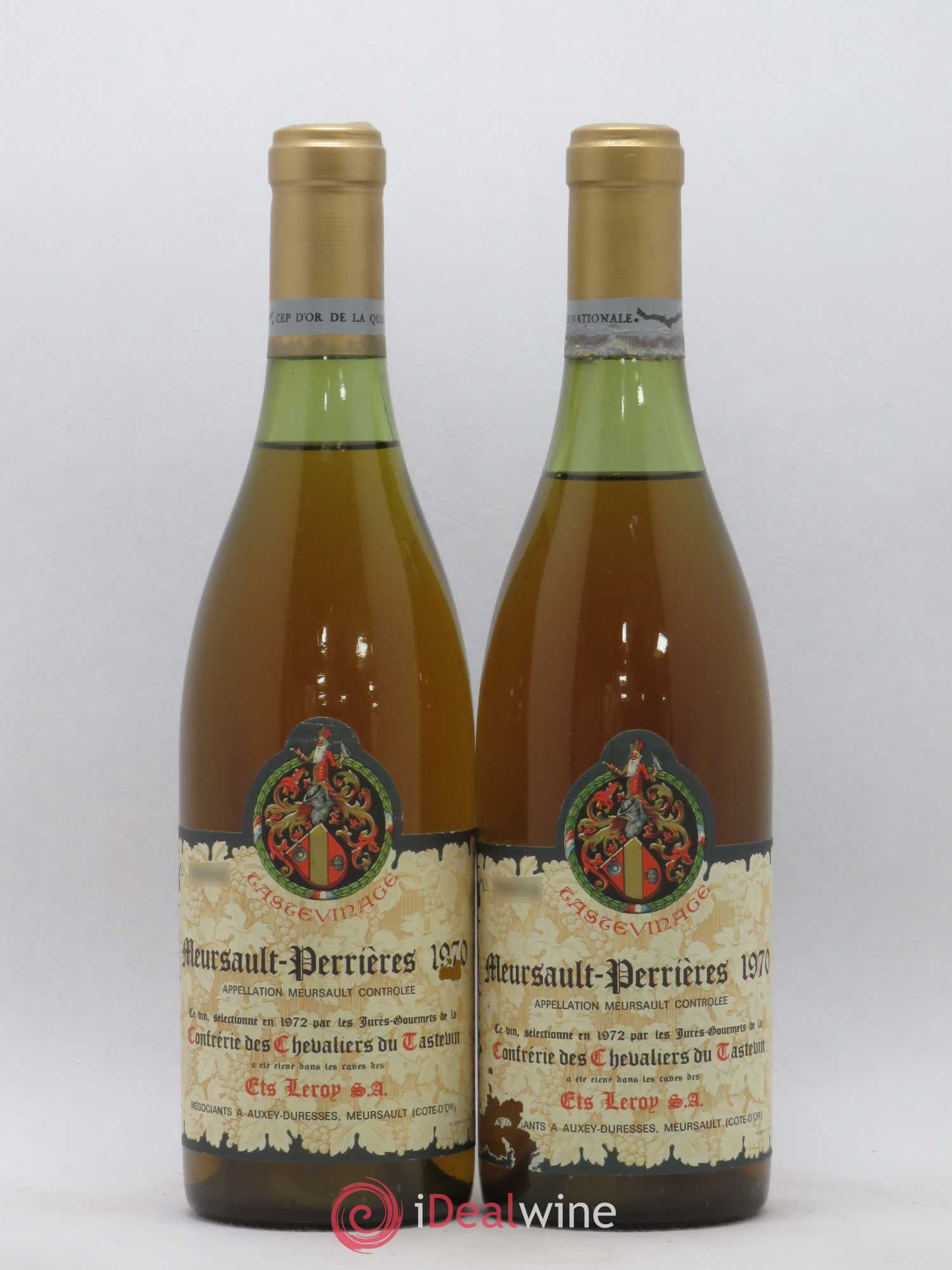 Meursault 1er Cru Perrieres Leroy SA Tastevinage 1970 - Posten von 10 Flaschen - 4