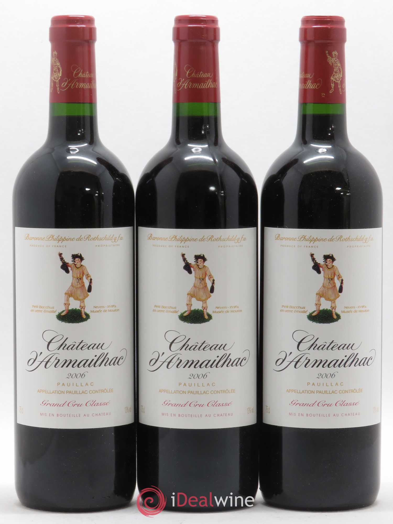 Château d' Armailhac - Mouton Baron(ne) Philippe 5ème Grand Cru Classé 2006 - Lot de 6 bouteilles - 2
