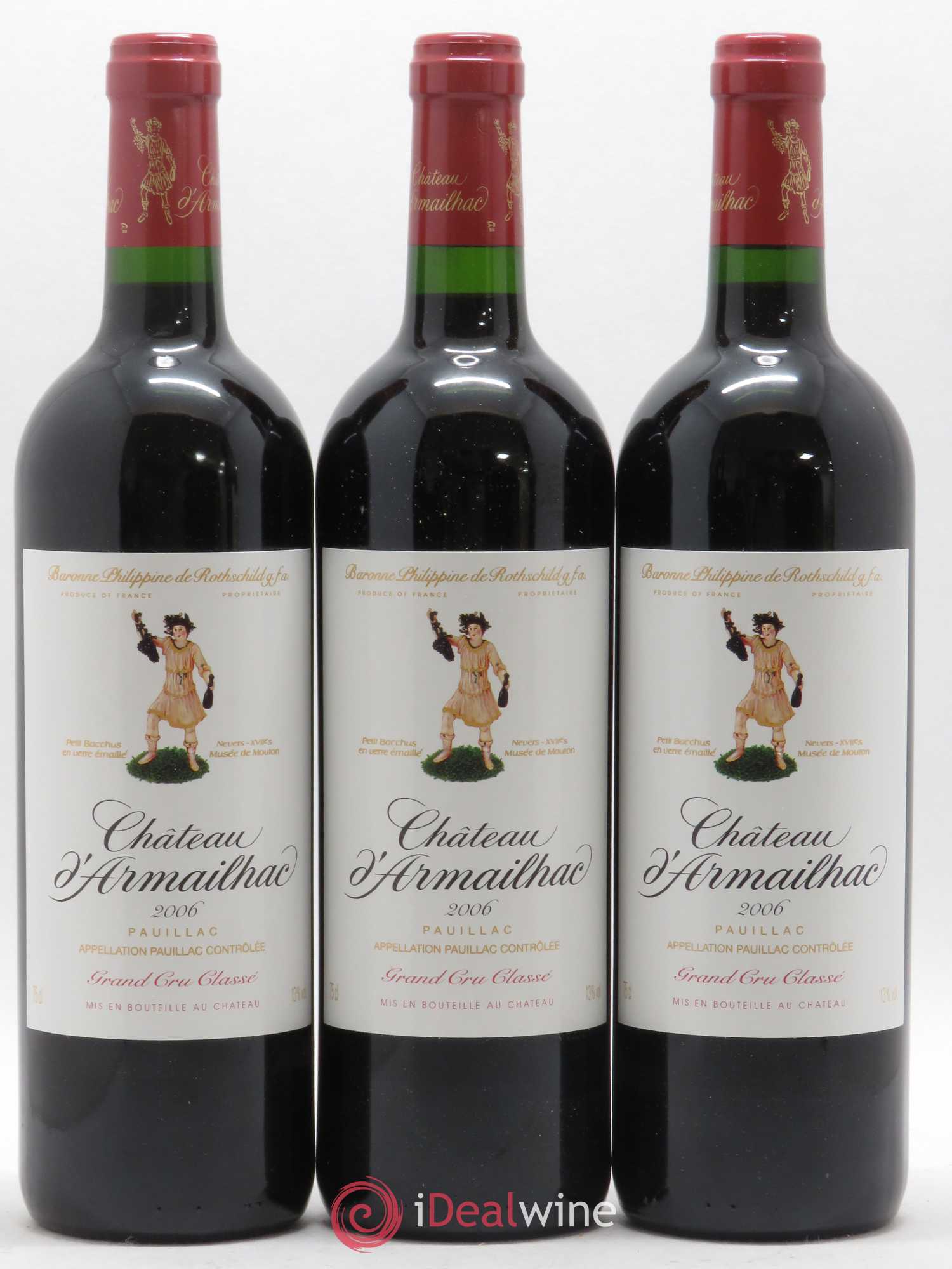 Château d' Armailhac - Mouton Baron(ne) Philippe 5ème Grand Cru Classé 2006 - Lot de 6 bouteilles - 2