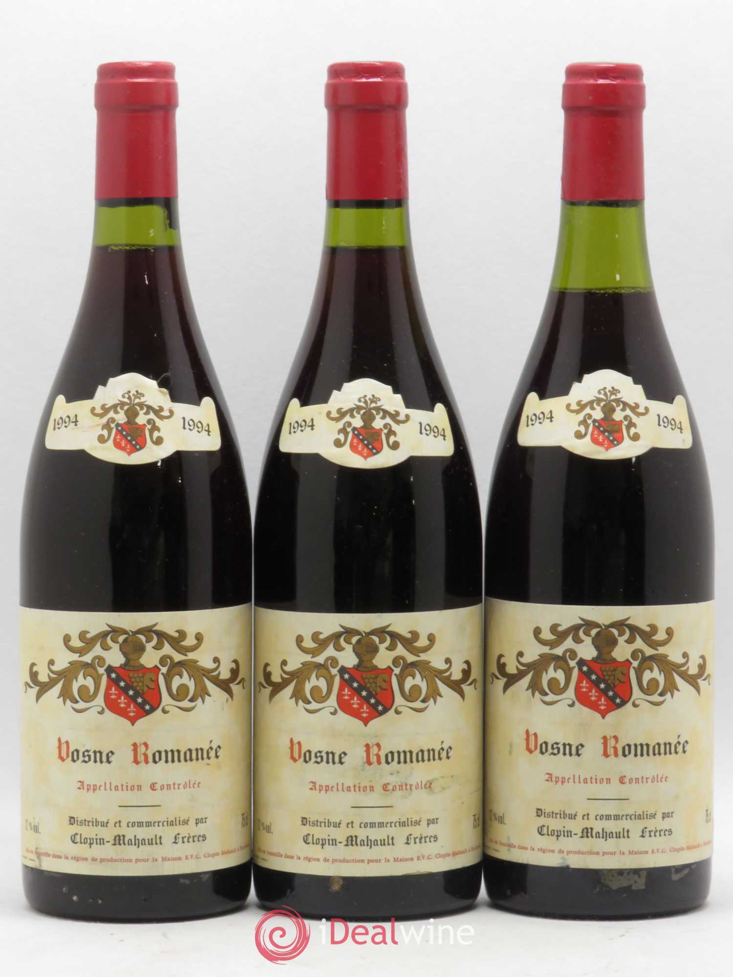 Vosne-Romanée Clopin Mahault 1994 - Posten von 3 Flaschen - 0