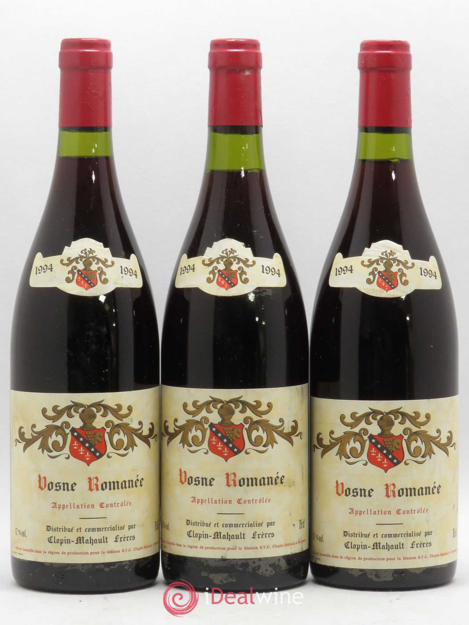 Vosne-Romanée Clopin Mahault 1994 - Posten von 3 Flaschen - 0