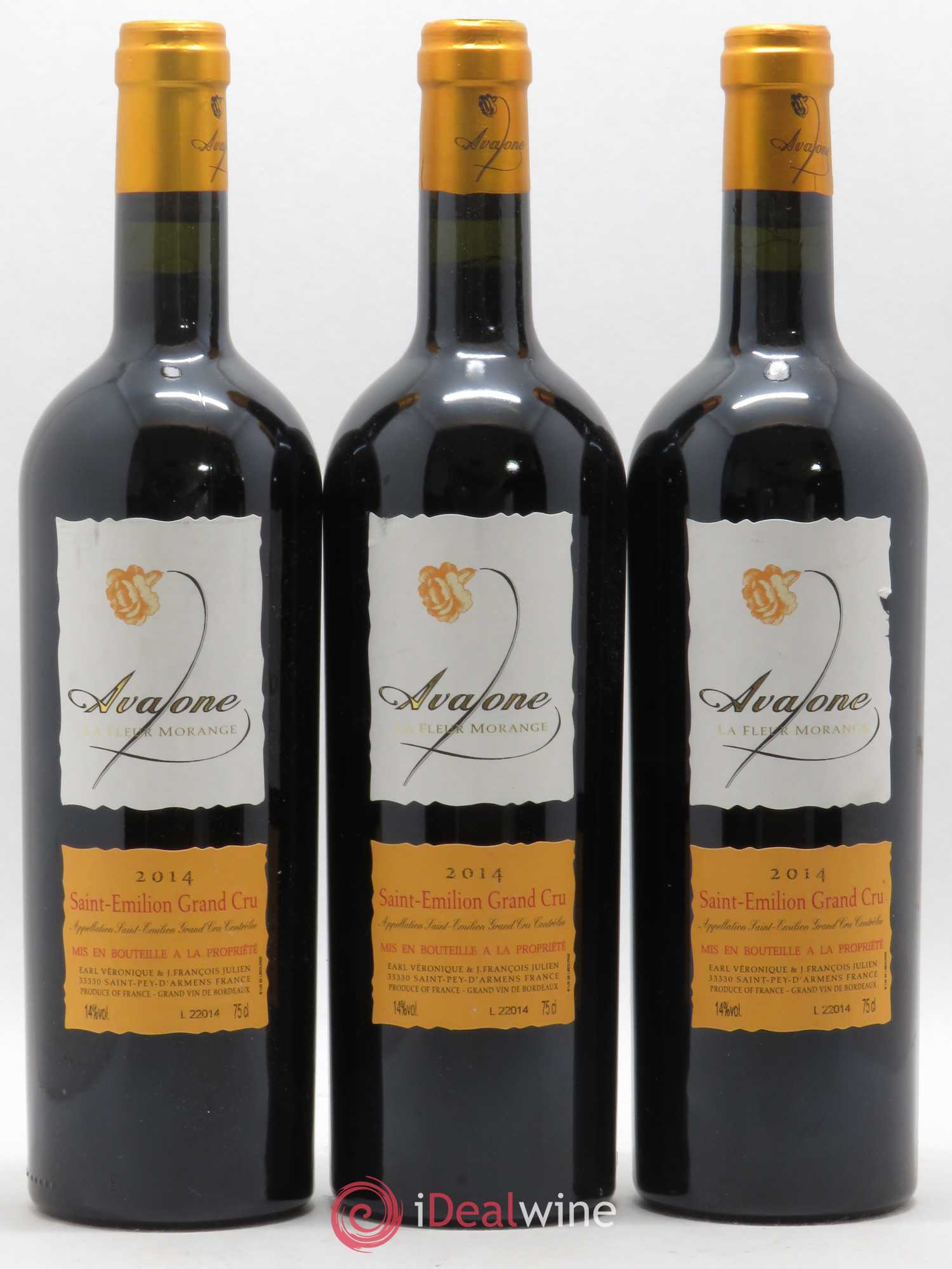 Château Fleur Morange Grand Cru Classé Avalone 2014 - Lot de 3 bouteilles - 0