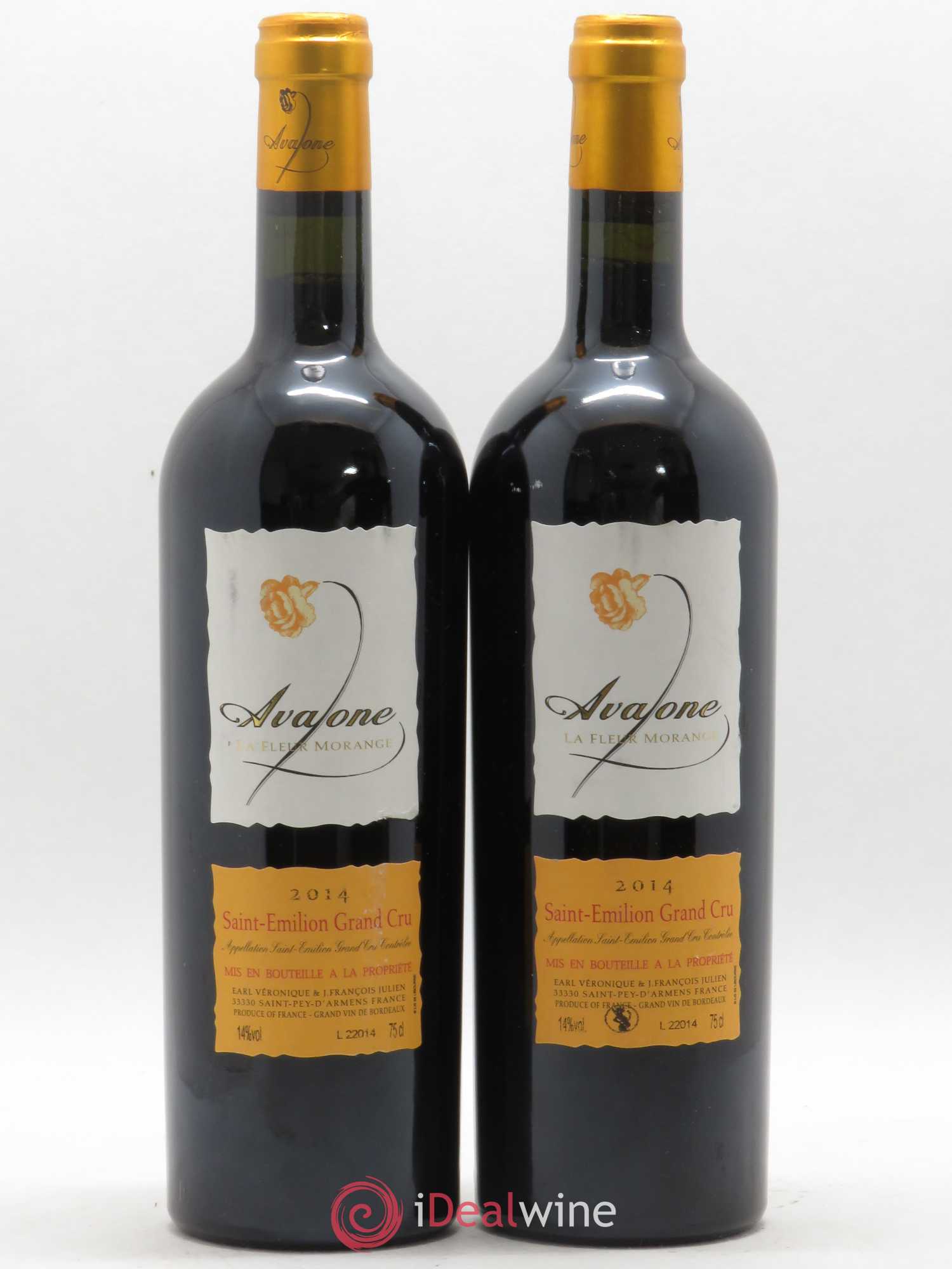 Château Fleur Morange Grand Cru Classé Avalone 2014 - Lot de 2 bouteilles - 0